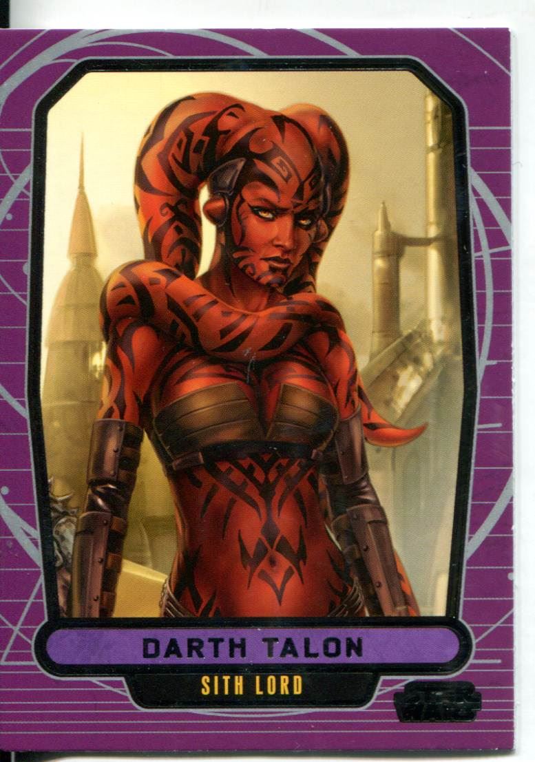 Star Wars Galactic Files Series 1 Base Card #6 Darth Maul