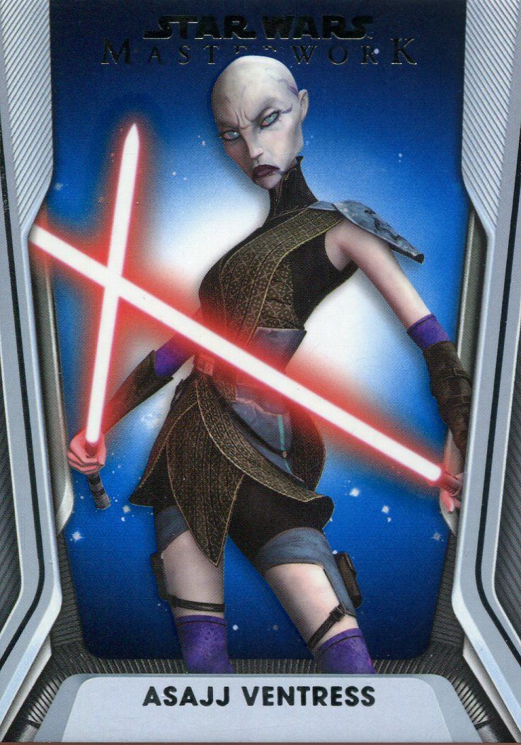 Star Wars Masterwork 2021 Blue Base Card #7 Asajj Ventress