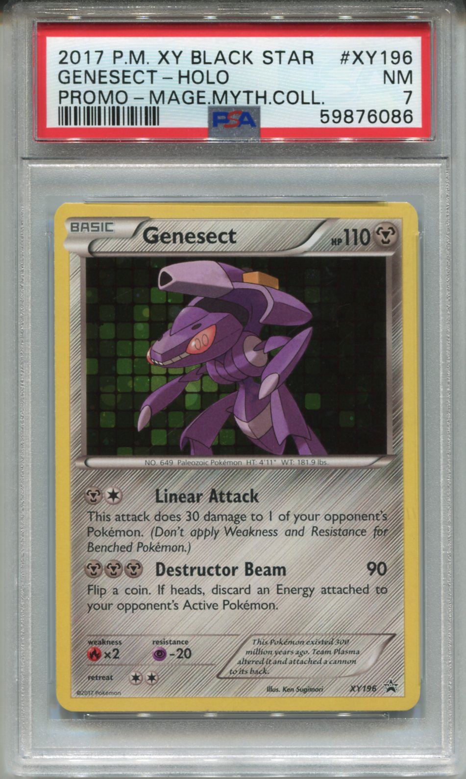 Pokemon X & Y Black Star Promo XY196 Genesect Holo PSA 7 | eBay