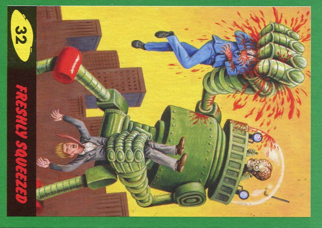 Mars Attacks The Revenge Green Base Card 32 Freshly