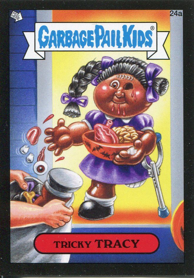 Garbage Pail Kids Mini Cards 2013 Black Parallel Base Card 144a PEARL Oyster