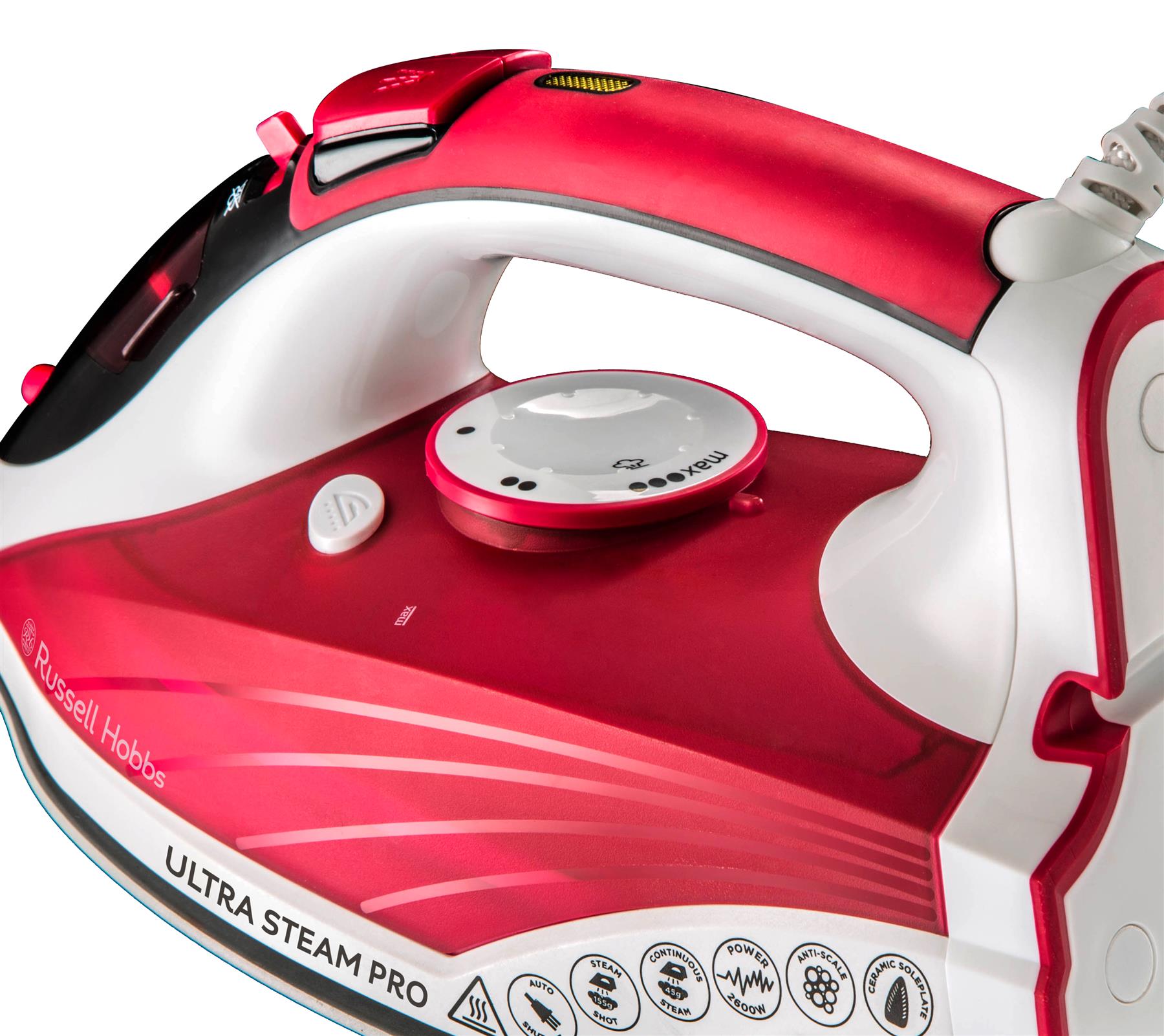Russell Hobbs Ultra Steam Pro Iron 2600W, Ceramic Soleplate, Anti Scale 23990 4008496881109 eBay
