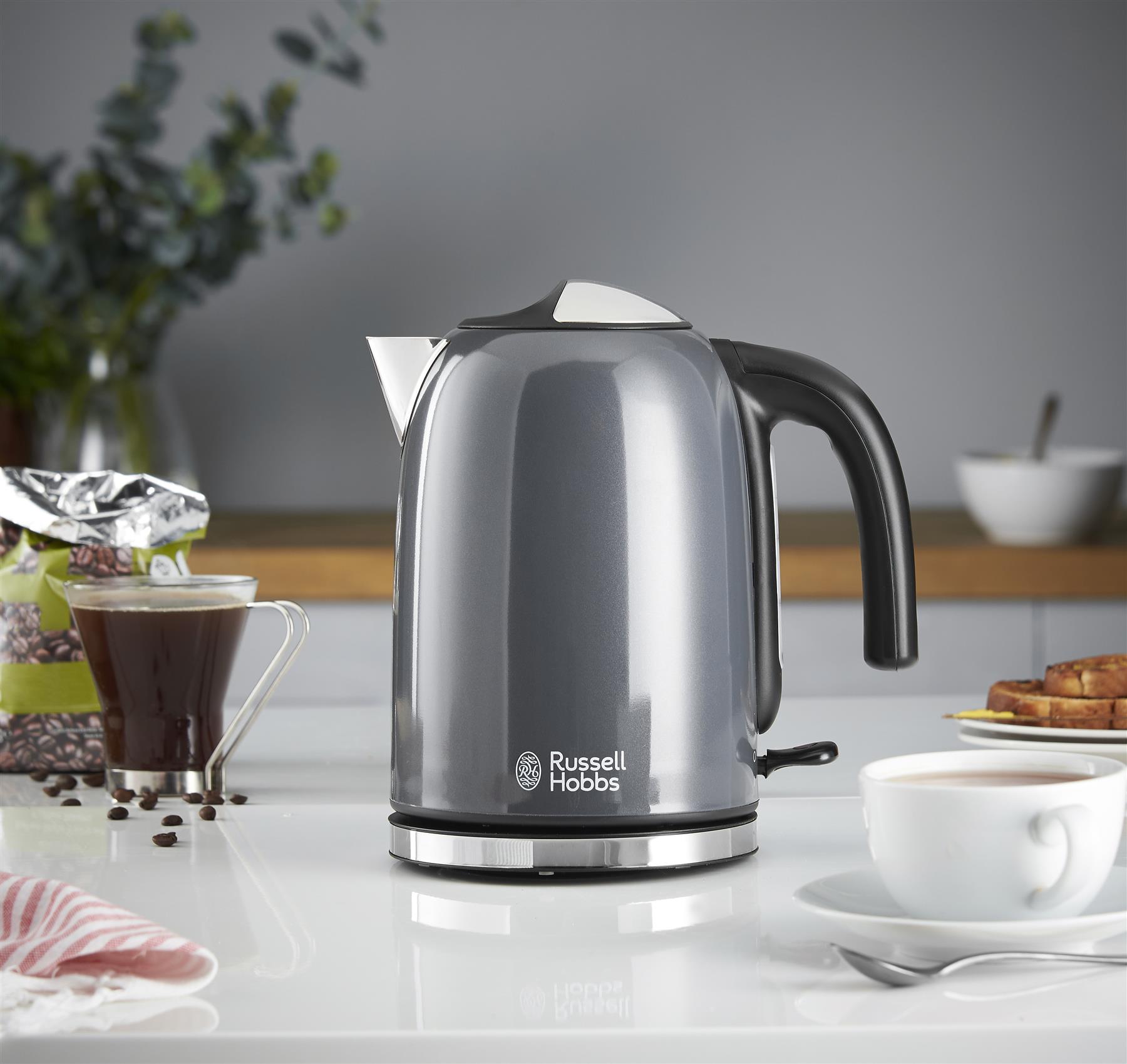 Russell Hobbs Kettle Stainless Steel, Open Handle, 1.7L - 4 Colour Options - Picture 36 of 58