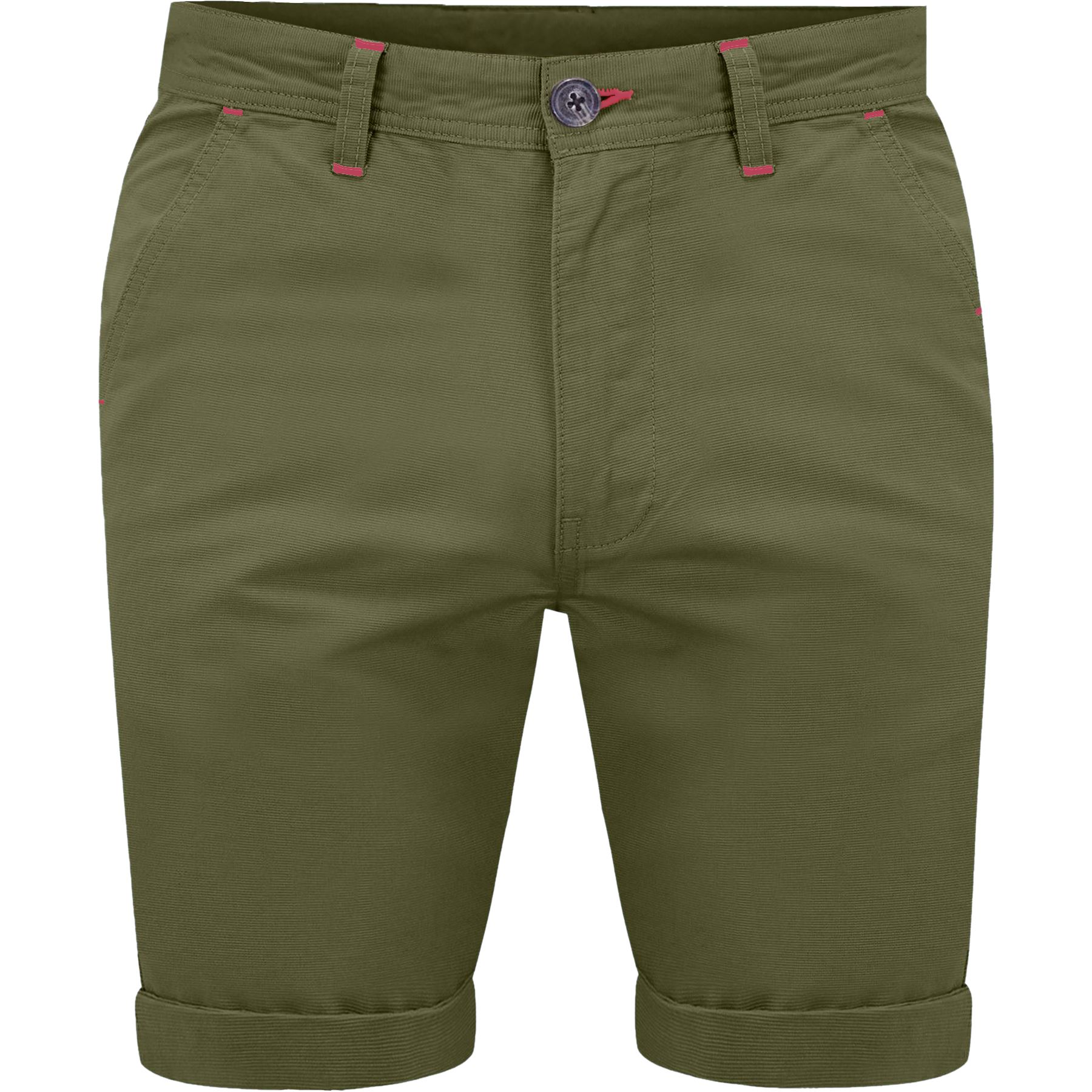 Mens Chino Shorts Casual Slim Fit Stretch Classic Relaxed Golf Summer Half Pant - Picture 10 of 30
