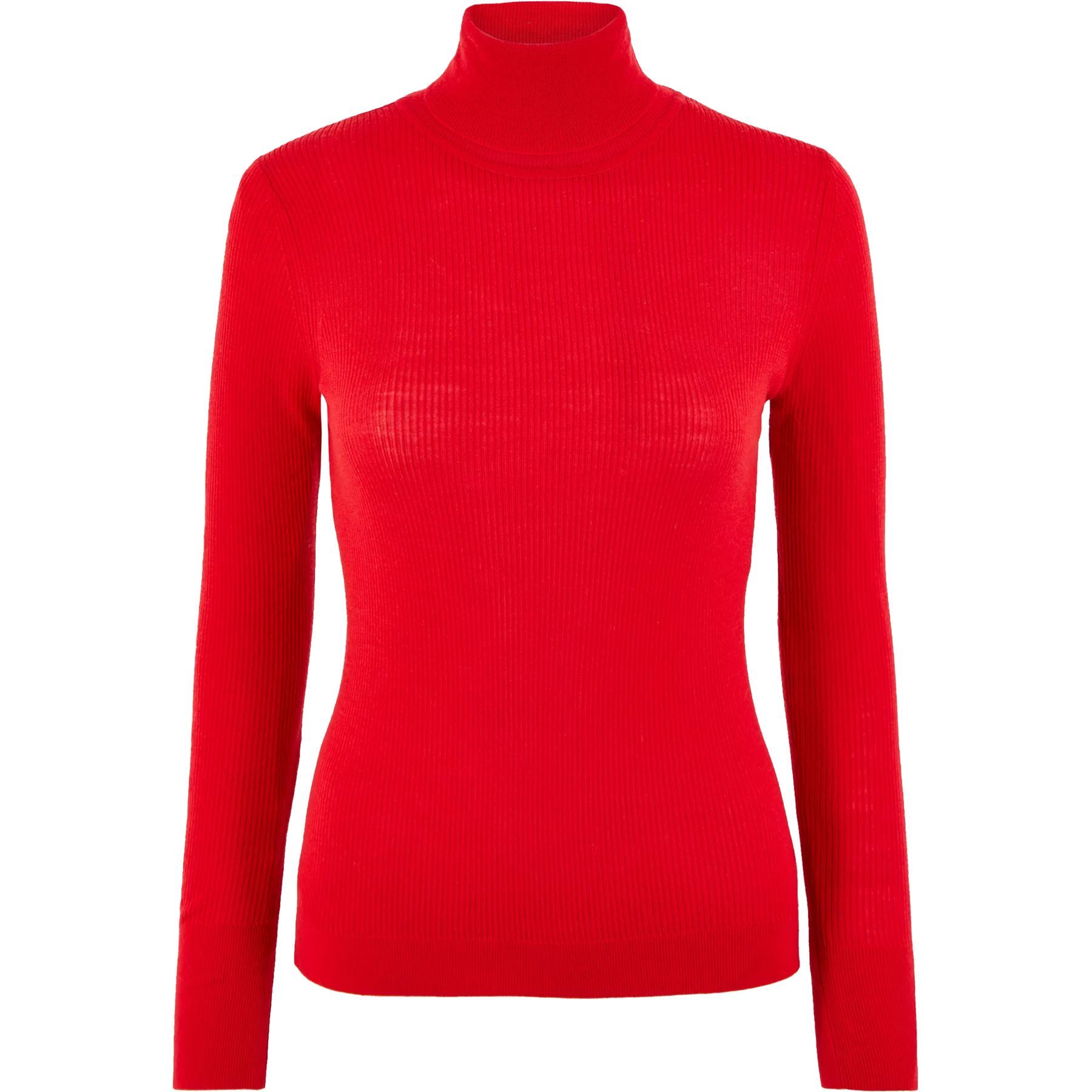 Dorothy Perkins Womens Ribbed Polo Neck 