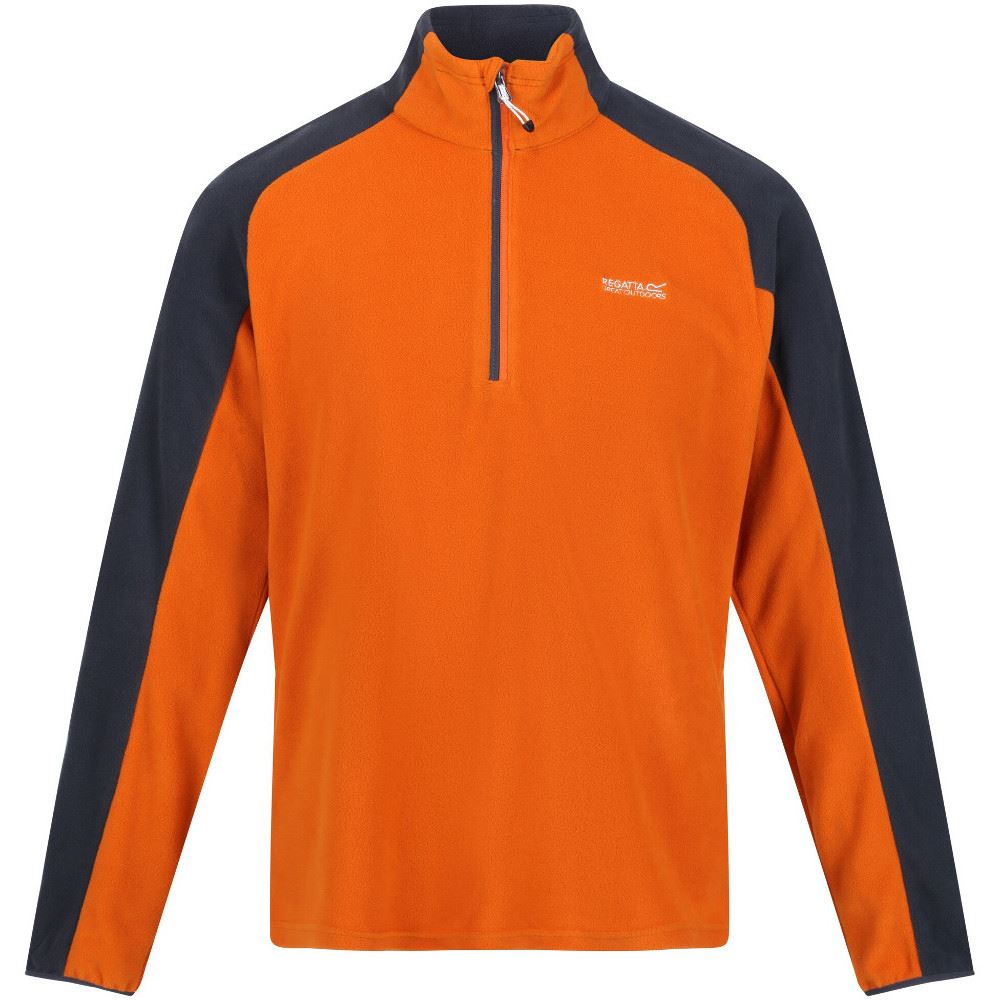 Regatta Mens Montes Fleece Jacket Half Zip Up Lightweight Micro Jumper Pullover - Picture 22 of 24
