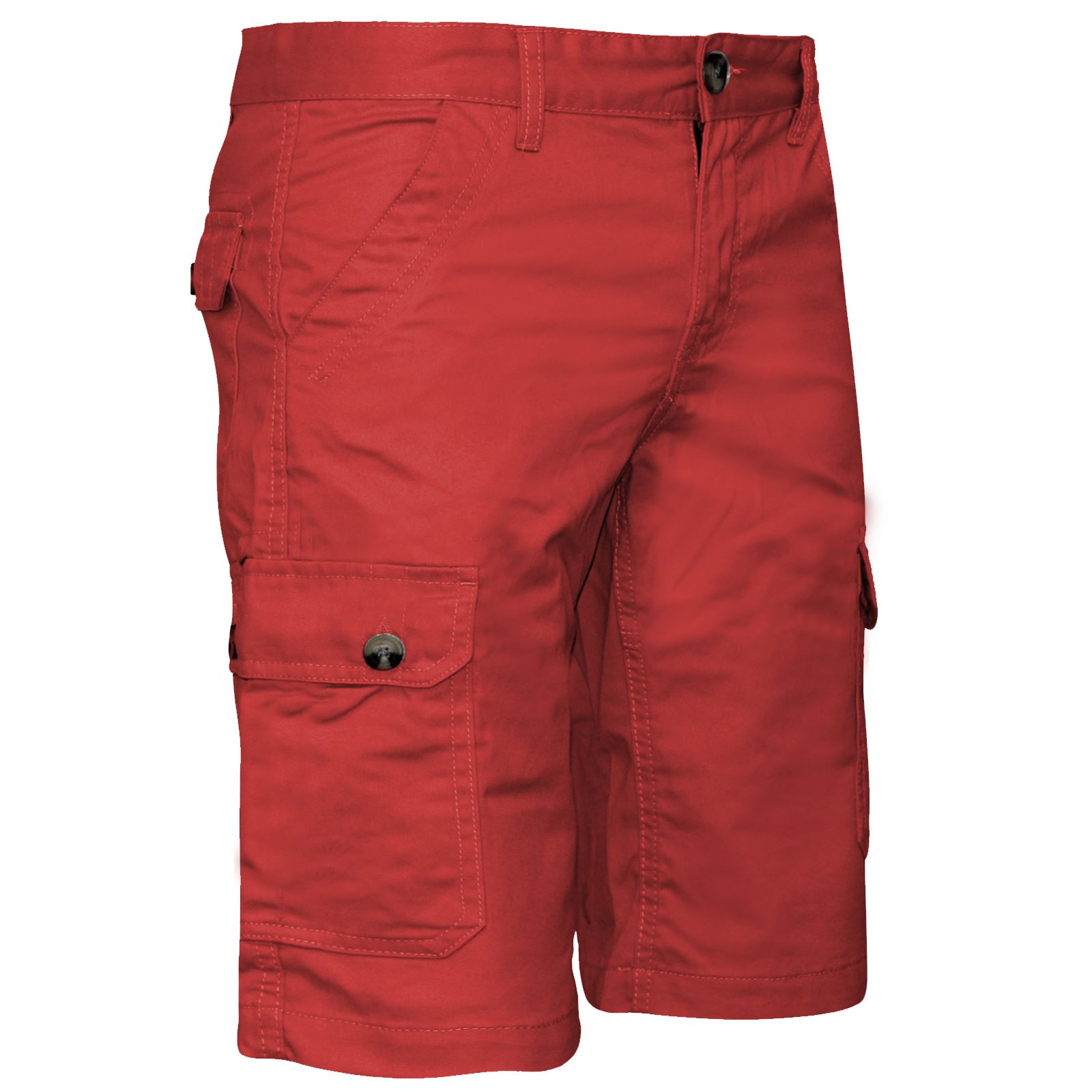 Mens Chino Shorts Knee Length Cotton Casual Summer Cargo Combat Bottoms
