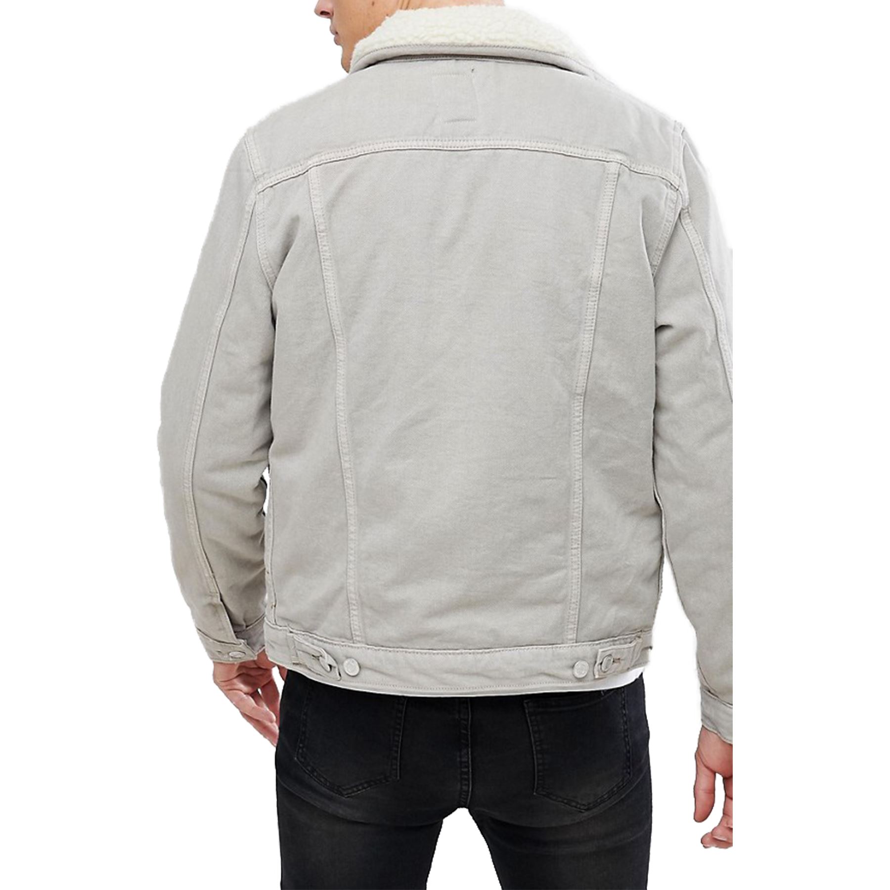 borg lined cord jacket mens