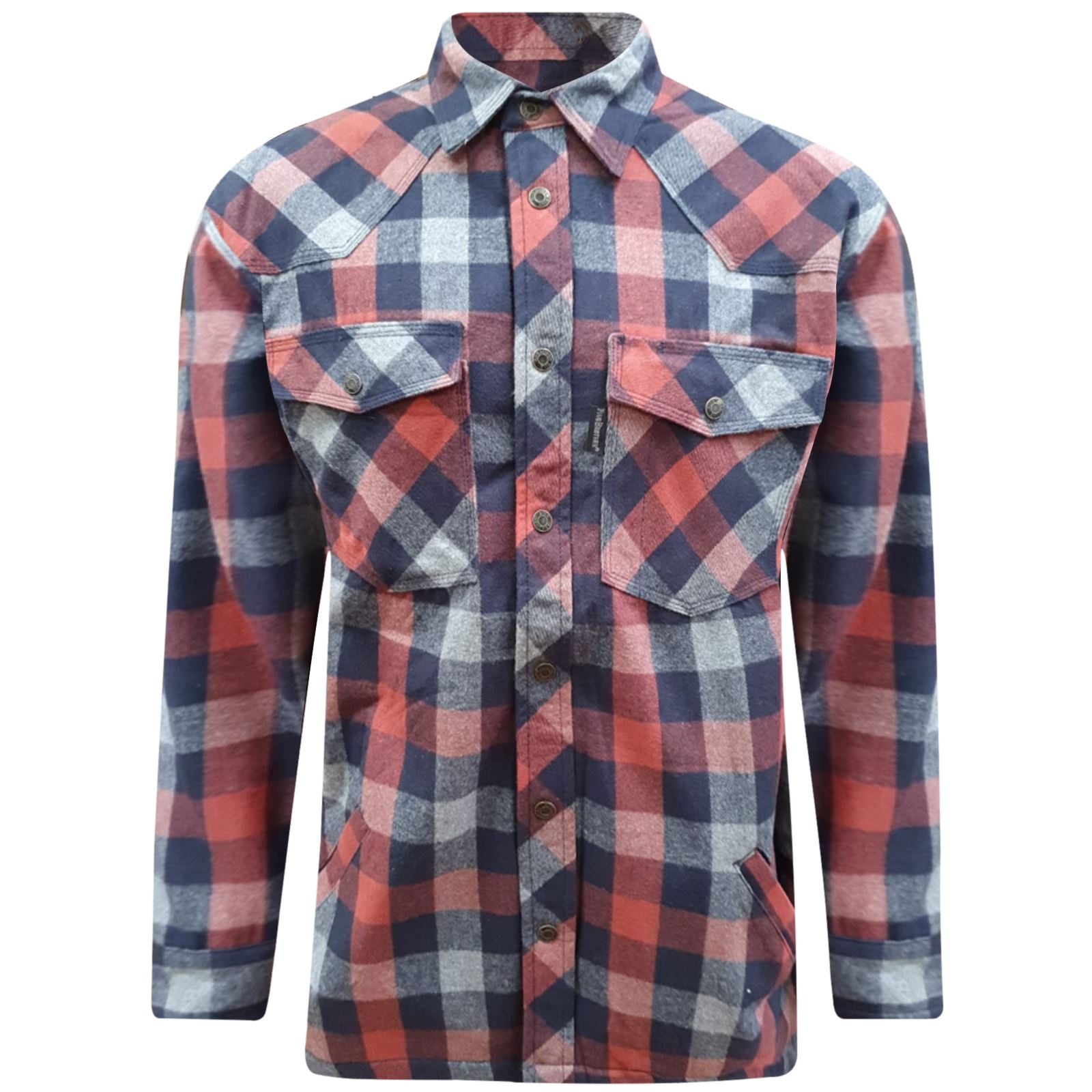 MENS VERY HEAVY Padded Flannel Lumberjack Thick Fleece Lined Shirt