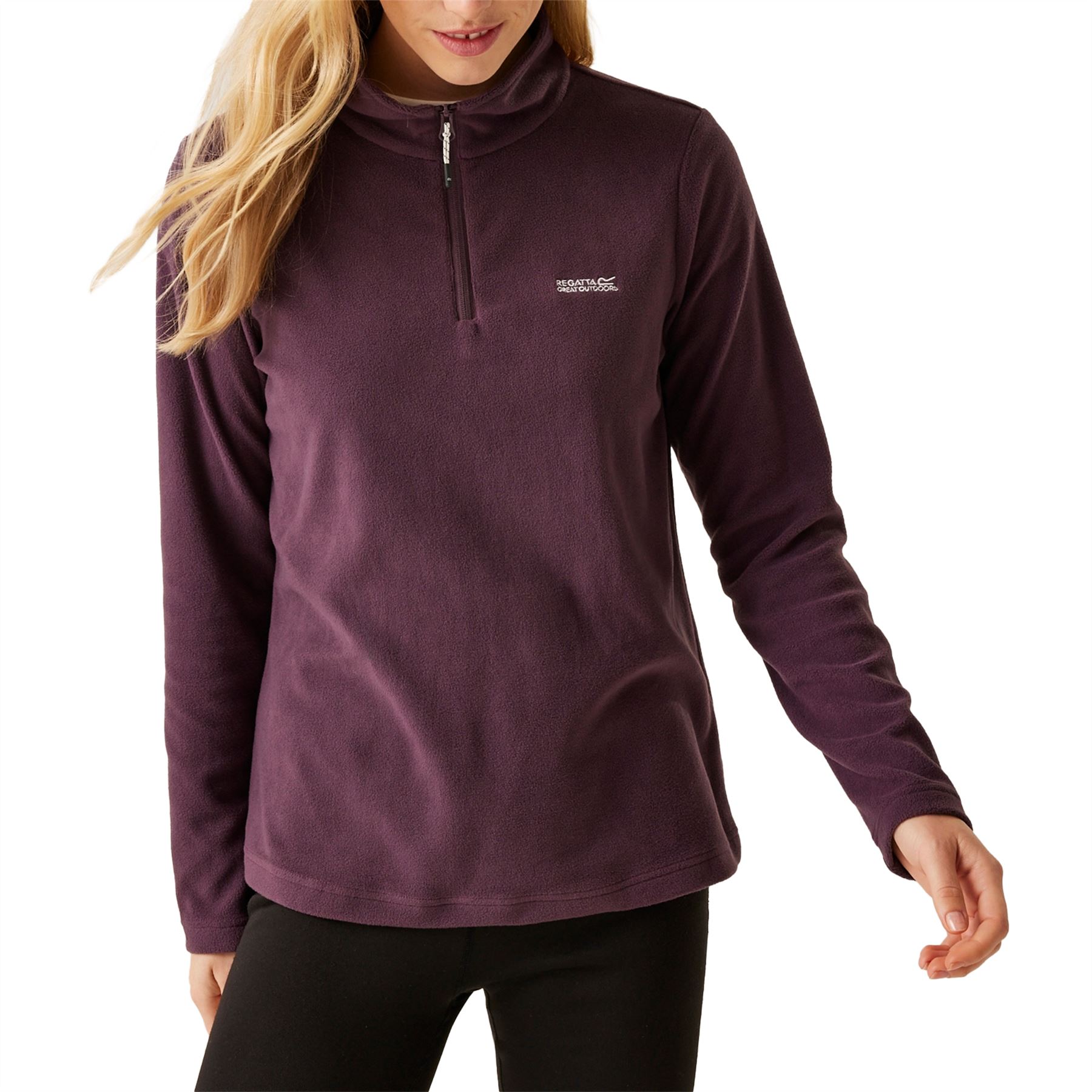 Womens Regatta Fleece Jacket Warm Winter Half Zip Micro Pullover Jumper - Picture 9 of 15