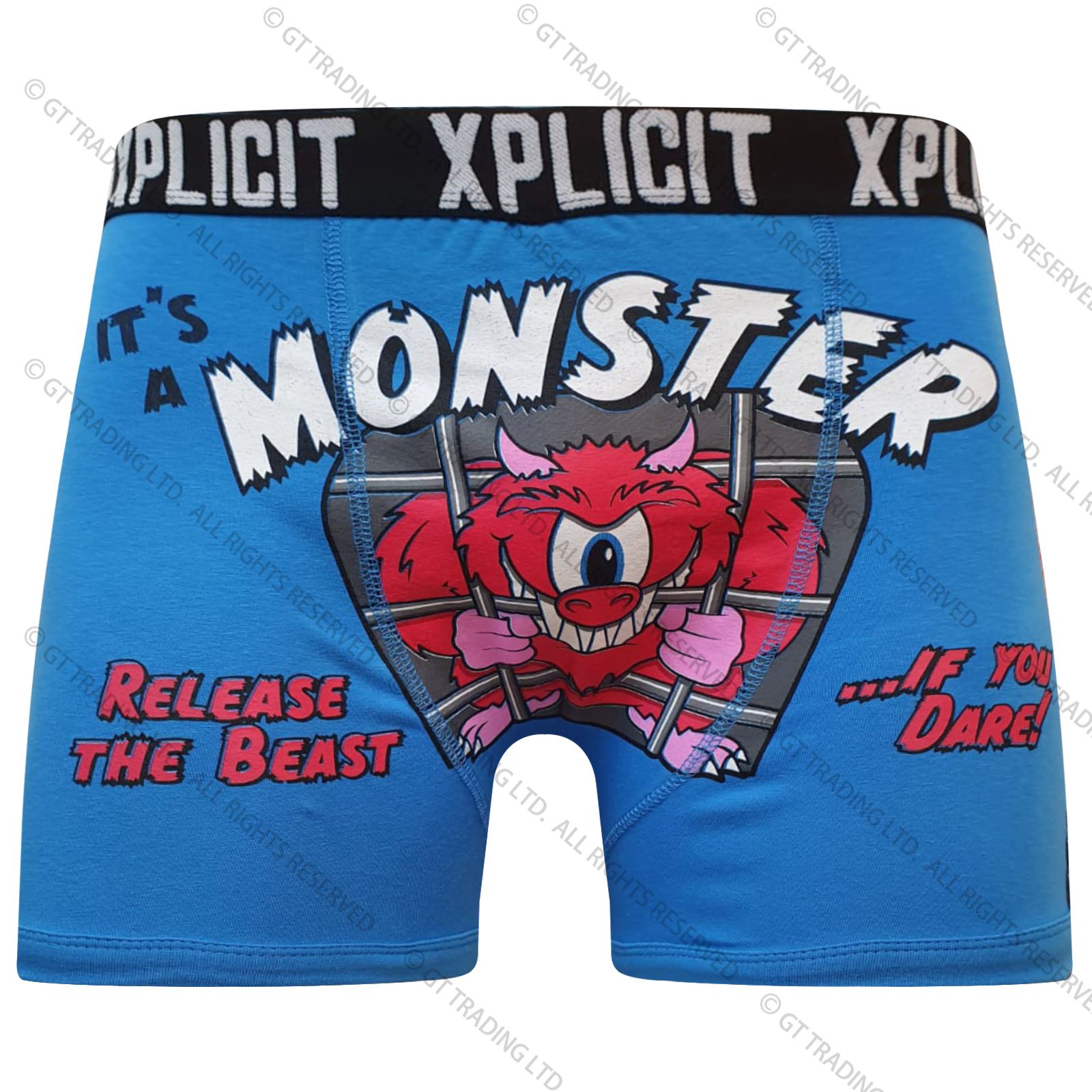 Xplicit Funny Rude Cartoon Print Boxer Shorts Men’s Novelty Trunks Underwear - Picture 10 of 19