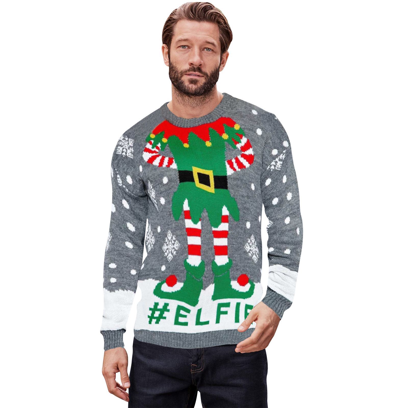Maglione da uomo di Natale Donna Natale Novità Retrò Vintage Maglioni Unisex
