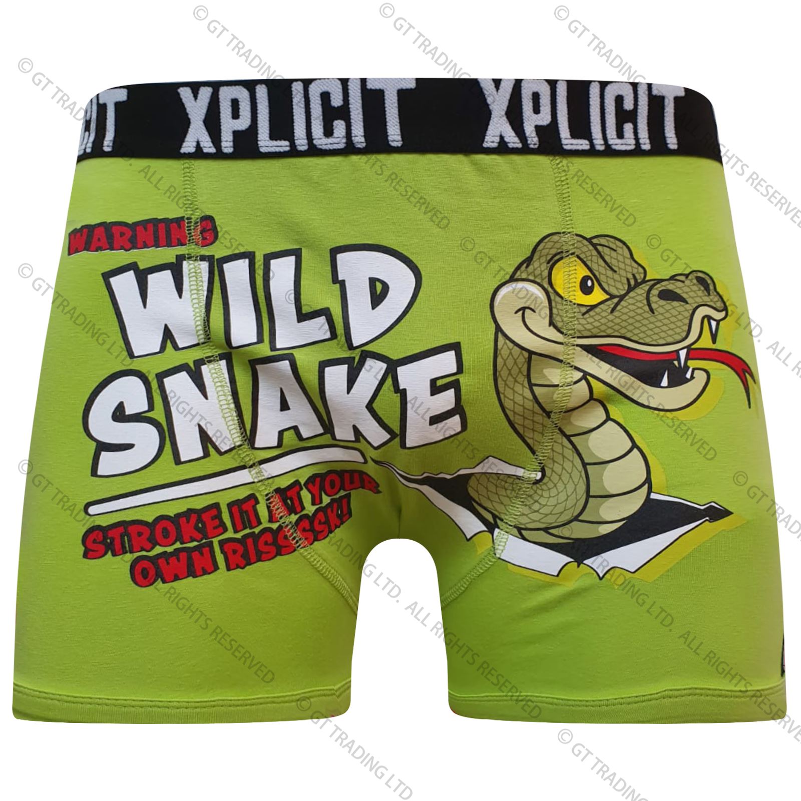 Xplicit Funny Rude Cartoon Print Boxer Shorts Men’s Novelty Trunks Underwear - Picture 19 of 19