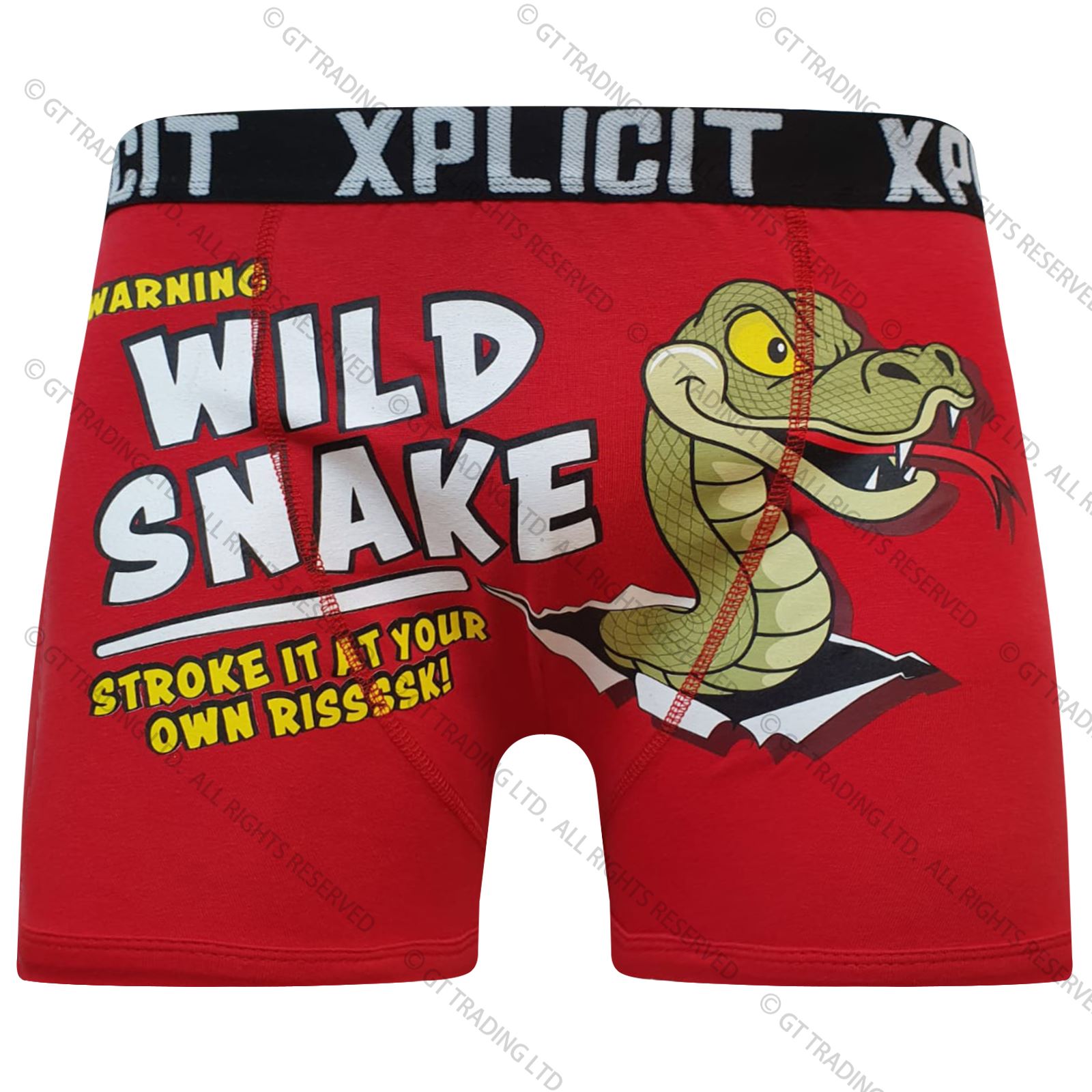 Xplicit Funny Rude Cartoon Print Boxer Shorts Men’s Novelty Trunks Underwear - Picture 18 of 19