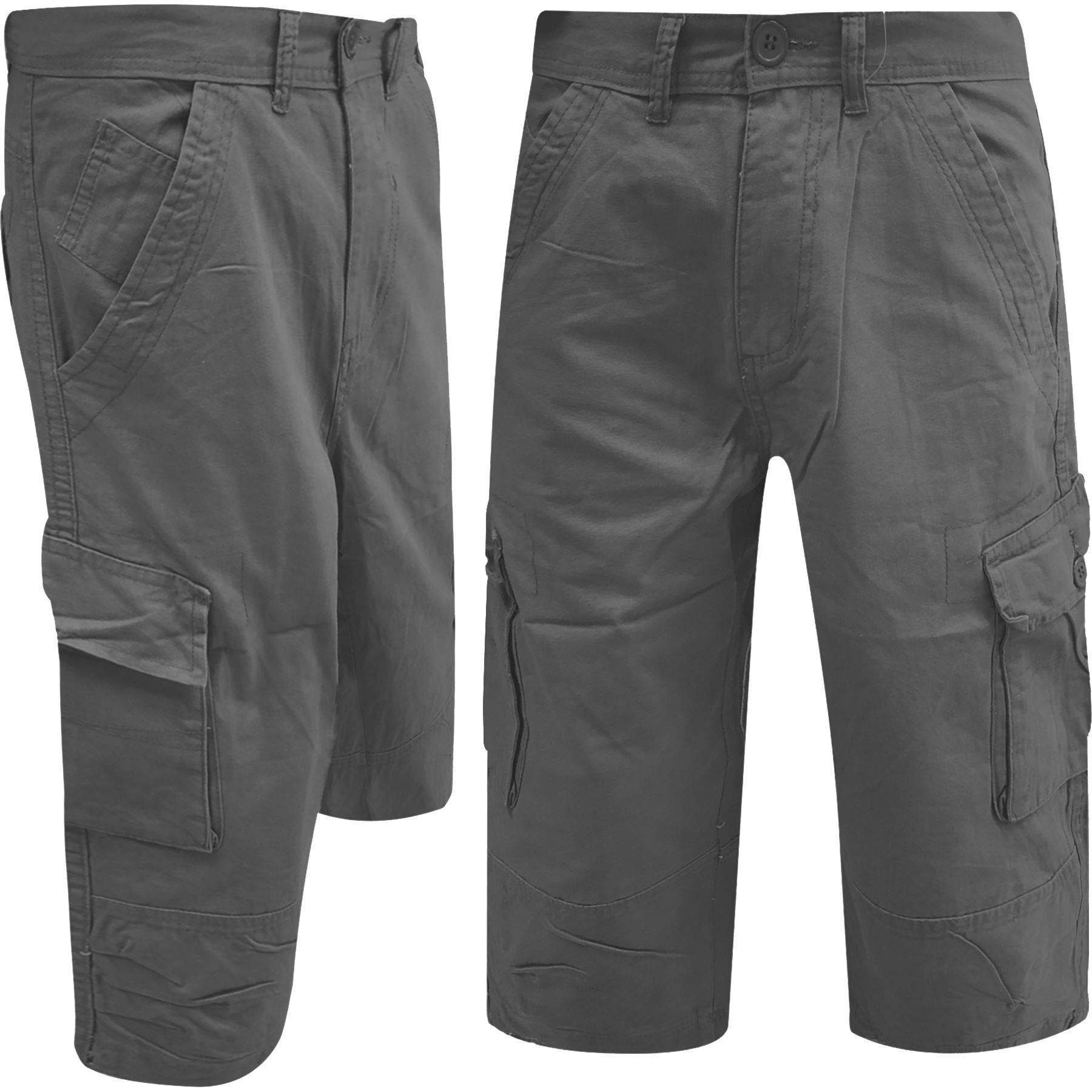 Mens Ex-Brand Cargo Combat Chino 3/4 