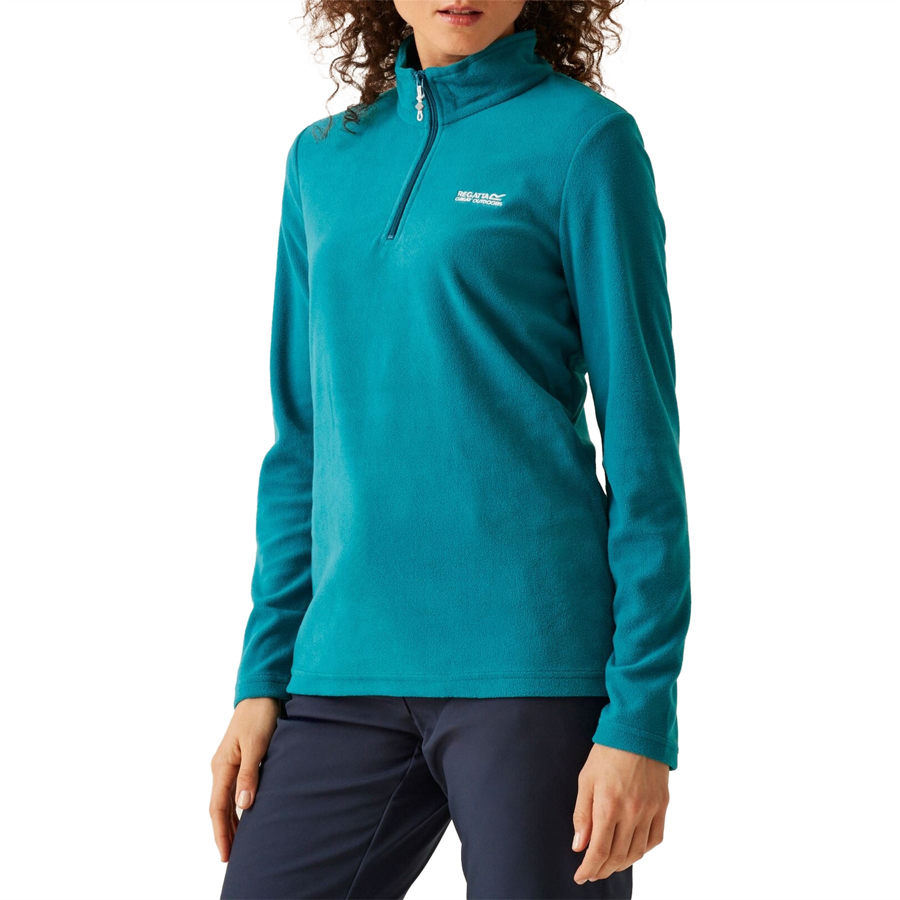 Womens Regatta Fleece Jacket Warm Winter Half Zip Micro Pullover Jumper - Picture 2 of 15