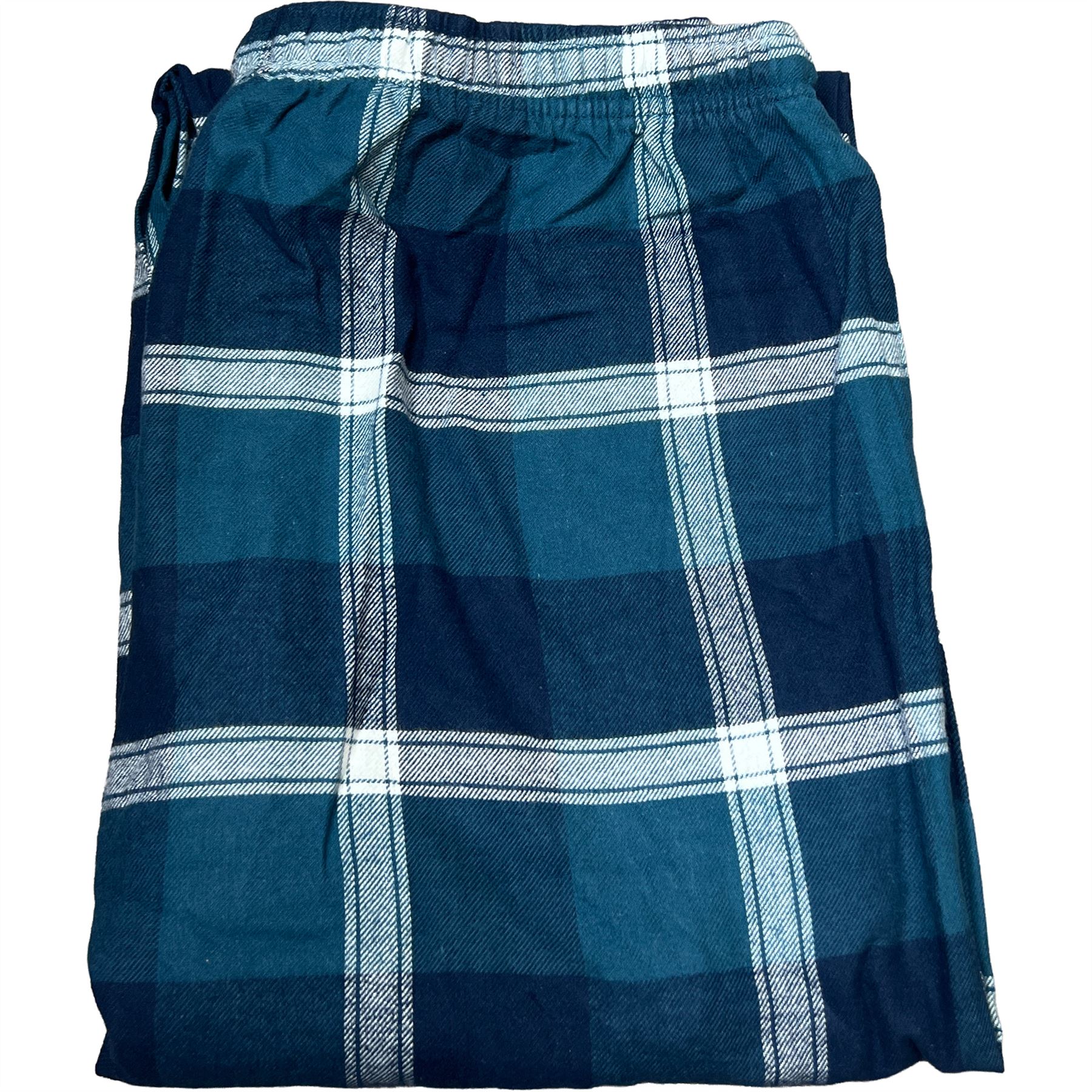 Ex-M&S Mens Soft Flannel Pyjama Bottoms PJ's Woven Check Lounge Pants Nightwear - Picture 9 of 12