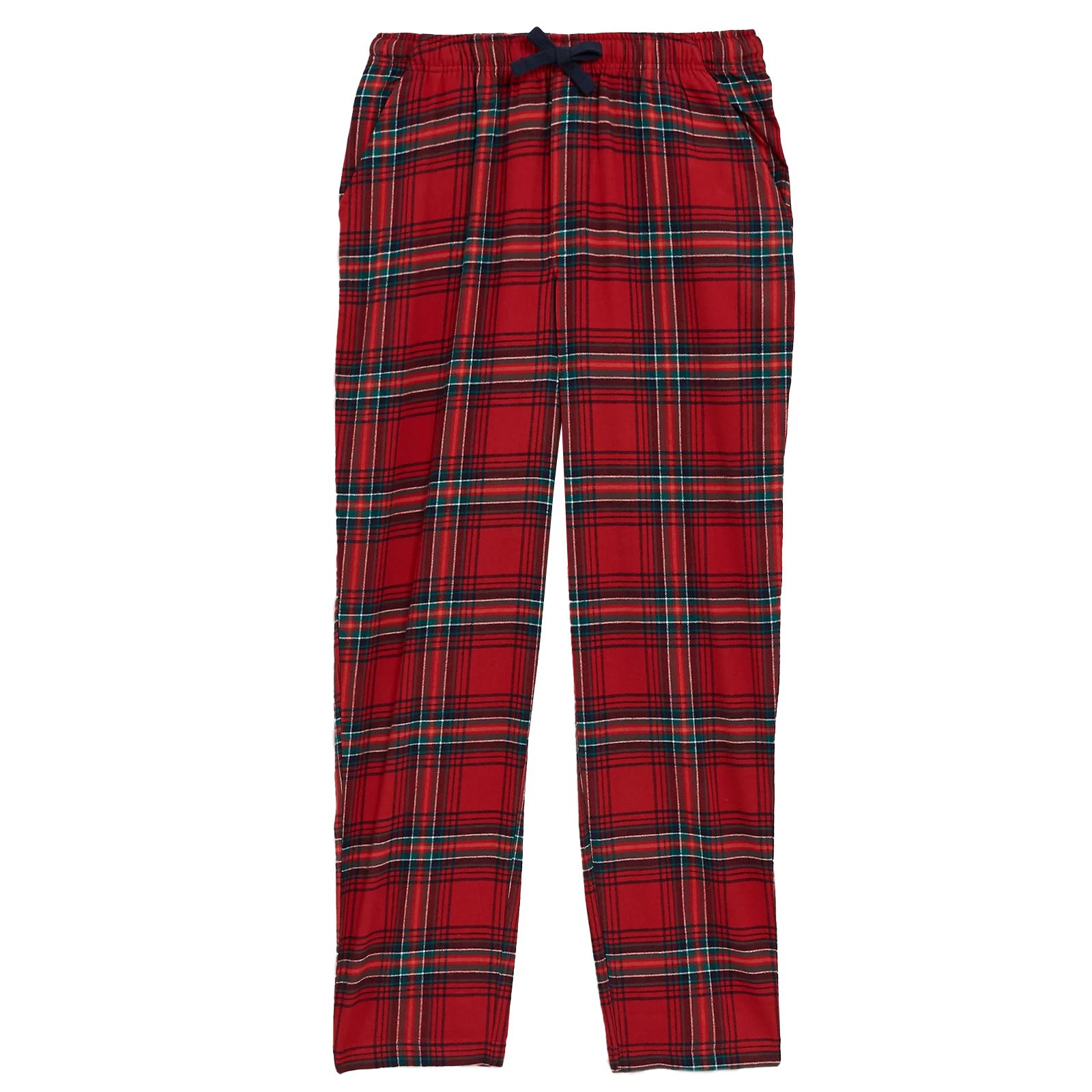 Mens M&S Checked 100% Brushed Cotton Woven Pyjama Bottoms Flannel PJ's Trousers - Picture 24 of 26