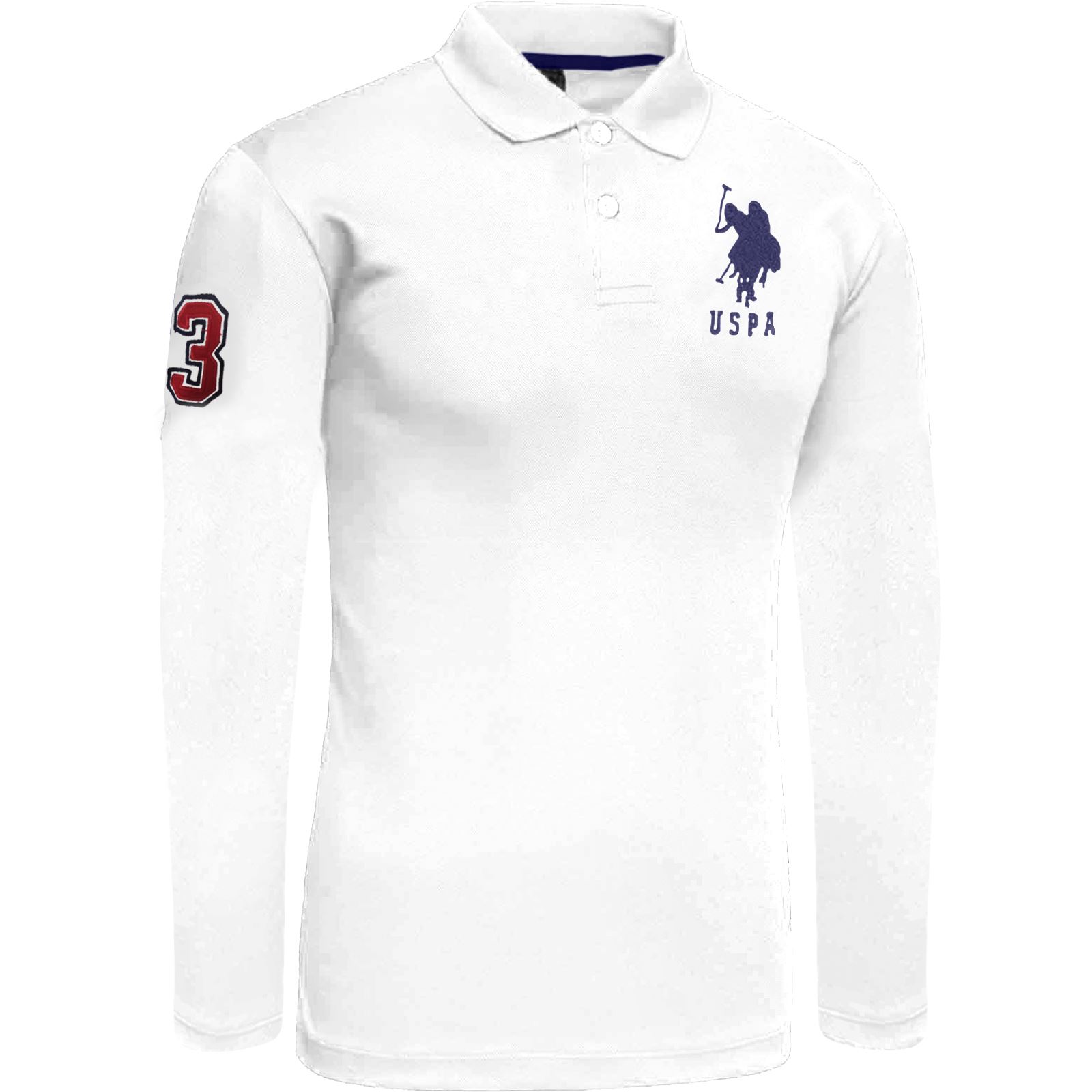 Как выглядит оригинальный значок поло New Mens Long Sleeve Polo Shirt Top Branded Big Pony Lauren Tshirt eBay