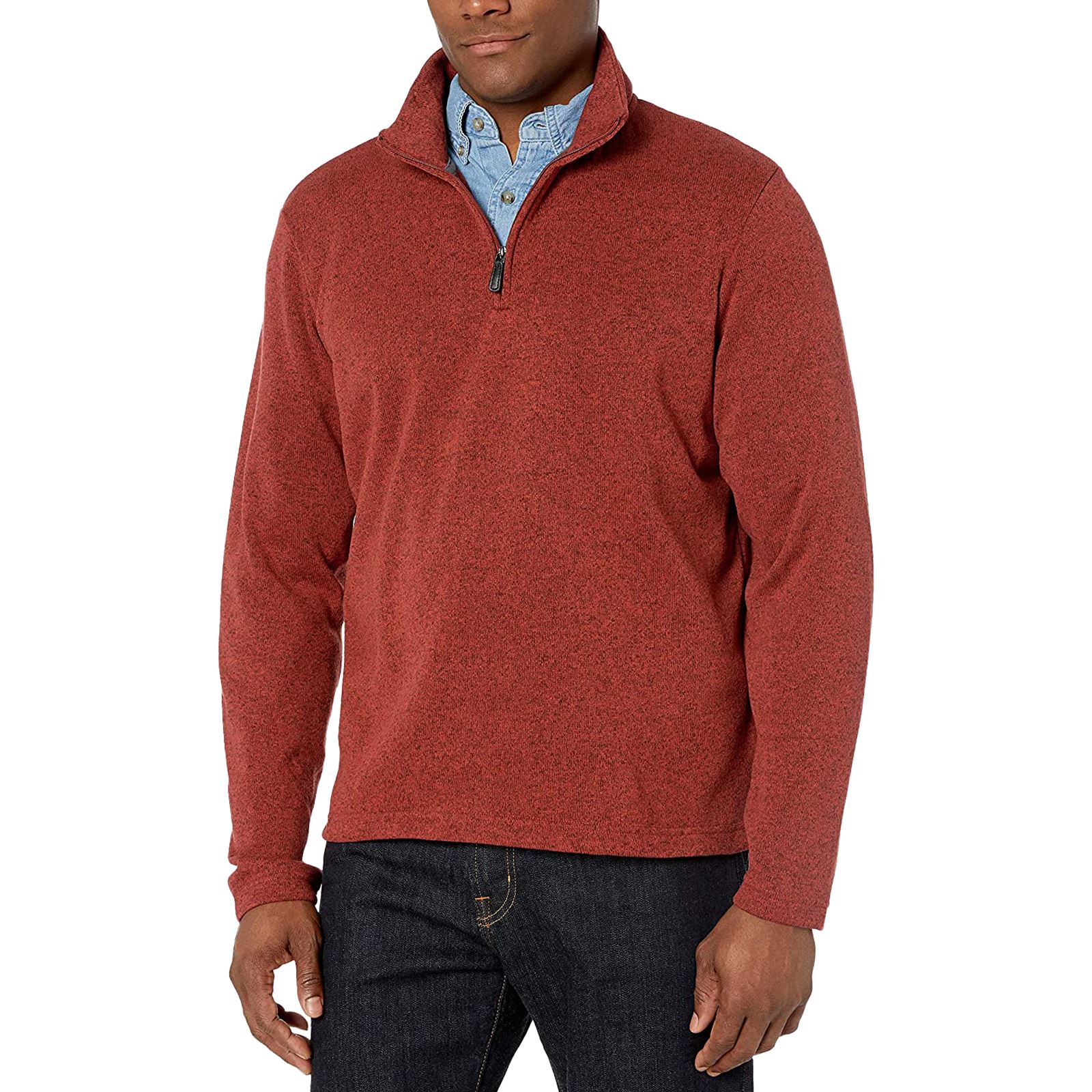 half zip mens pullover