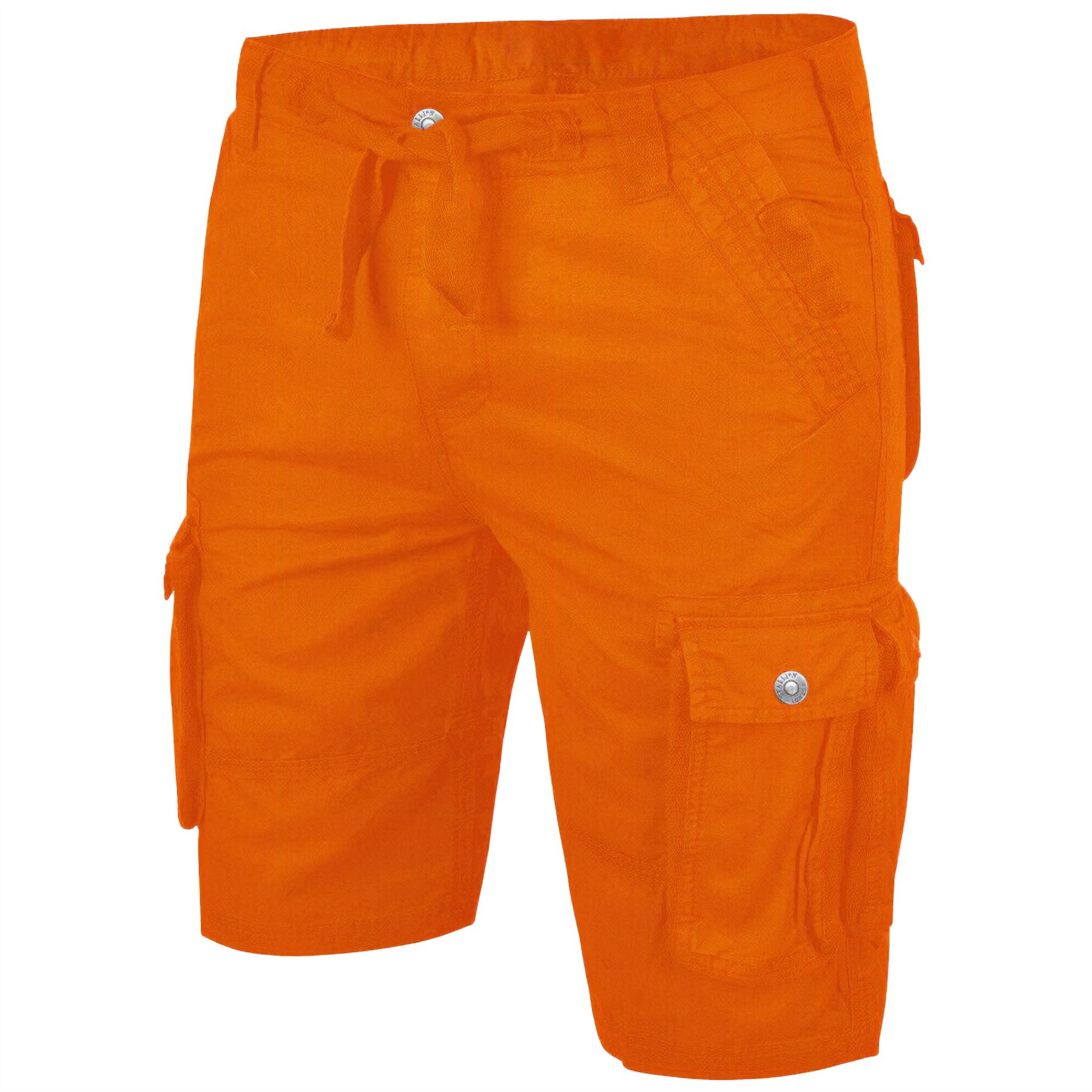 Mens Cargo Combat Shorts Cotton Chino Twill Knee Length Half Pants Multi Pockets - Picture 12 of 14