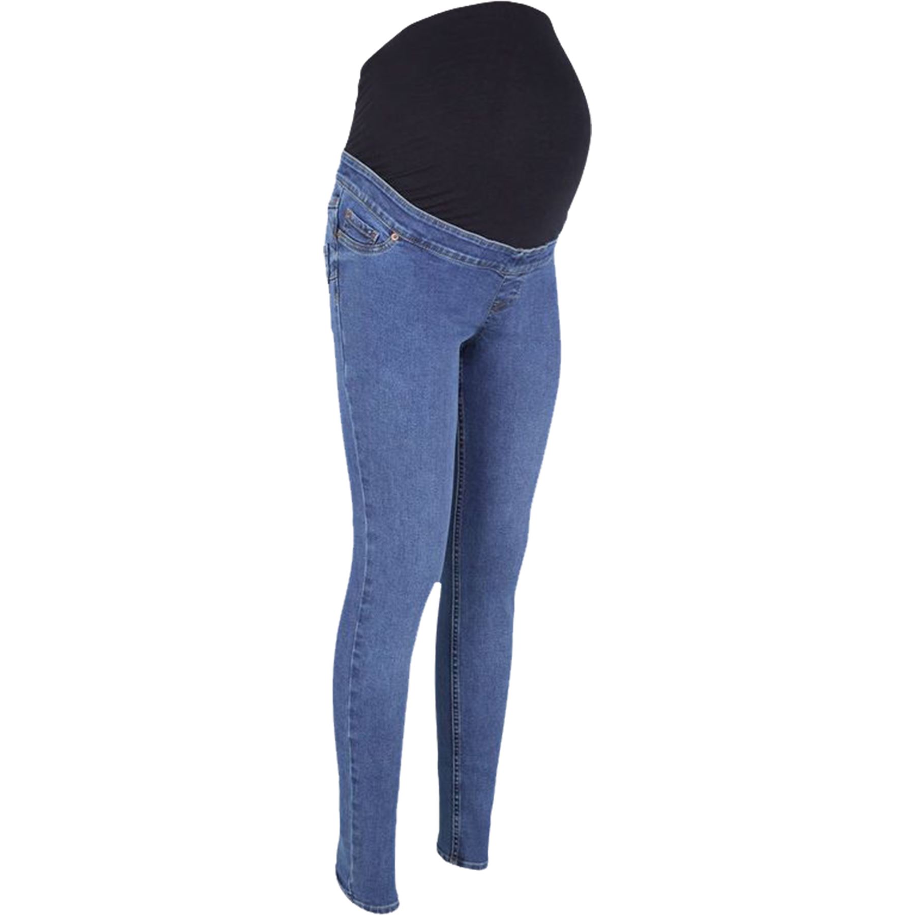 EXBRAND LADIES SKINNY Over Bump Jeans Jeggings Maternity Stretchy
