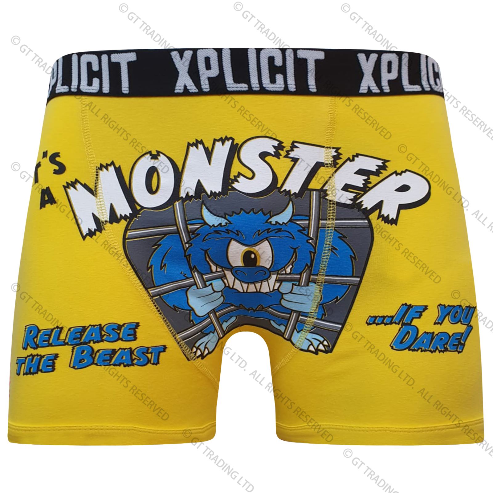 Xplicit Funny Rude Cartoon Print Boxer Shorts Men’s Novelty Trunks Underwear - Picture 8 of 19