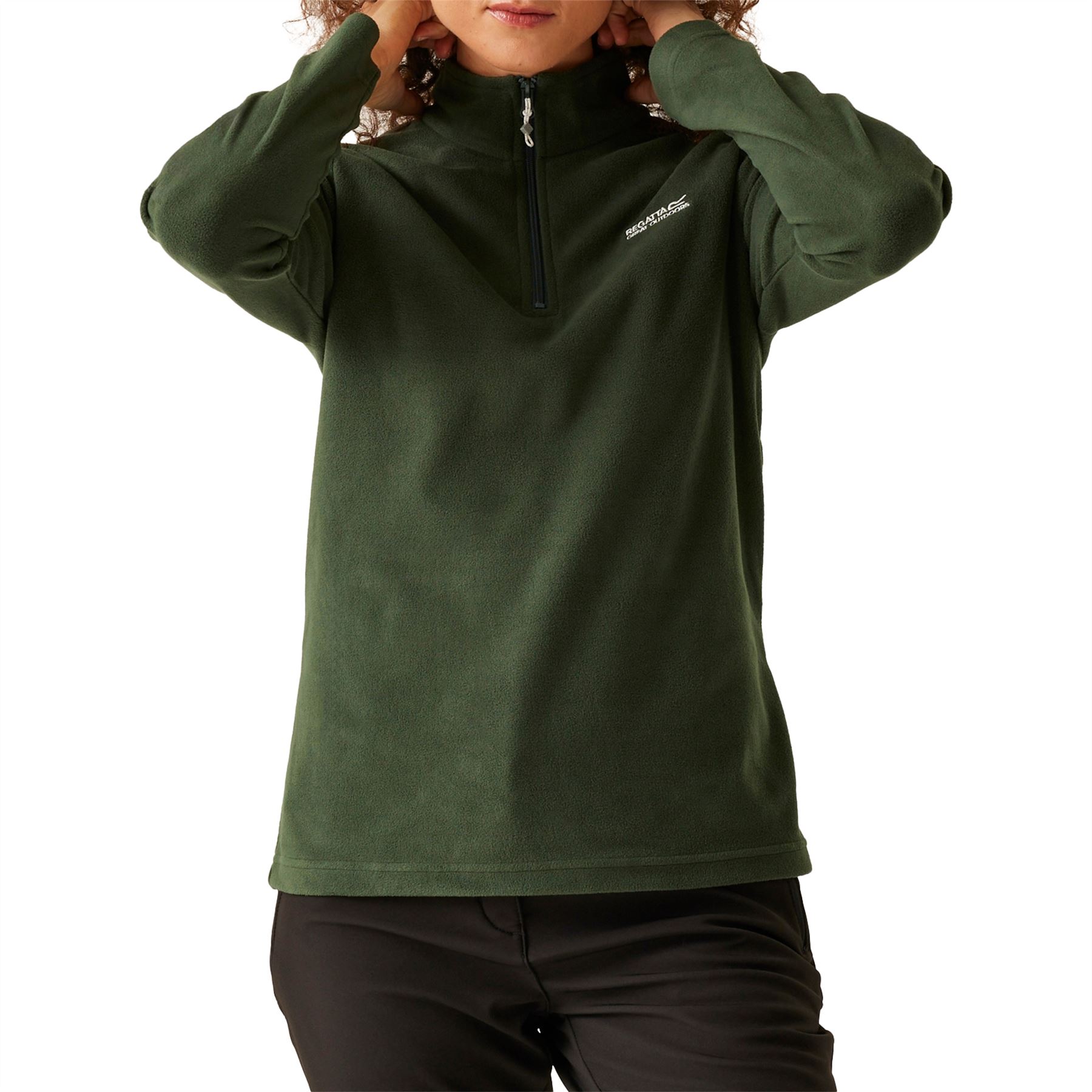 Womens Regatta Fleece Jacket Warm Winter Half Zip Micro Pullover Jumper - Picture 8 of 15