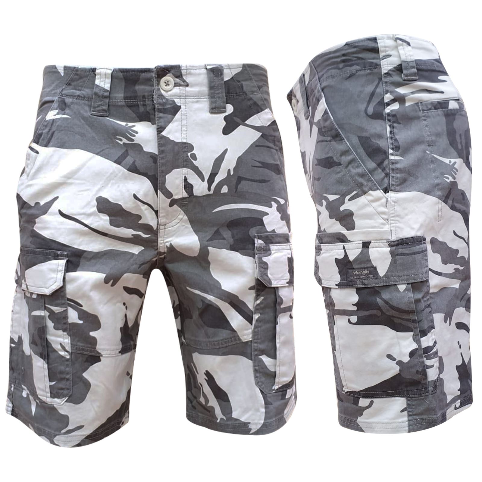Men Hiker Cotton Cargo Combat Chino Shorts Relaxed Camo Half Pant 30-54 - Picture 18 of 27