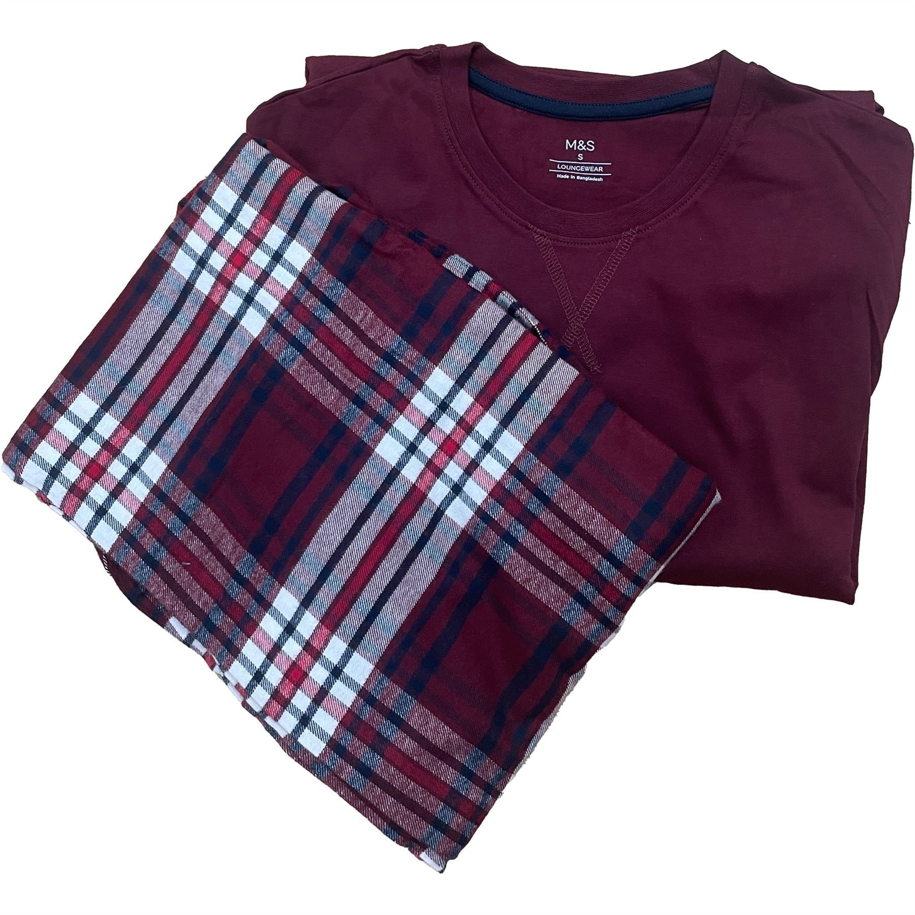 Mens M&S Marks Spencer Pyjamas Long Sleeve Top Trousers PJ Nightwear Loungewear - Picture 8 of 11