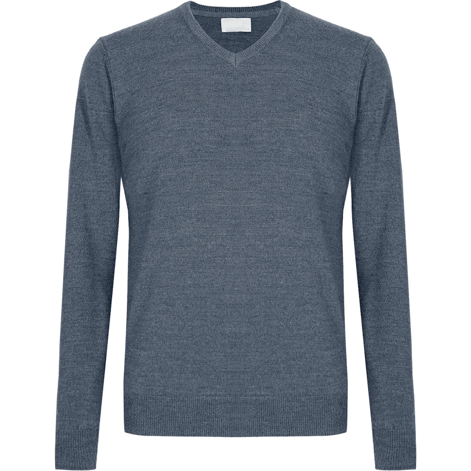 Mens Brave Soul Knitted V Neck Jumpers Fishermans Long Sleeve Wool Mix Knit