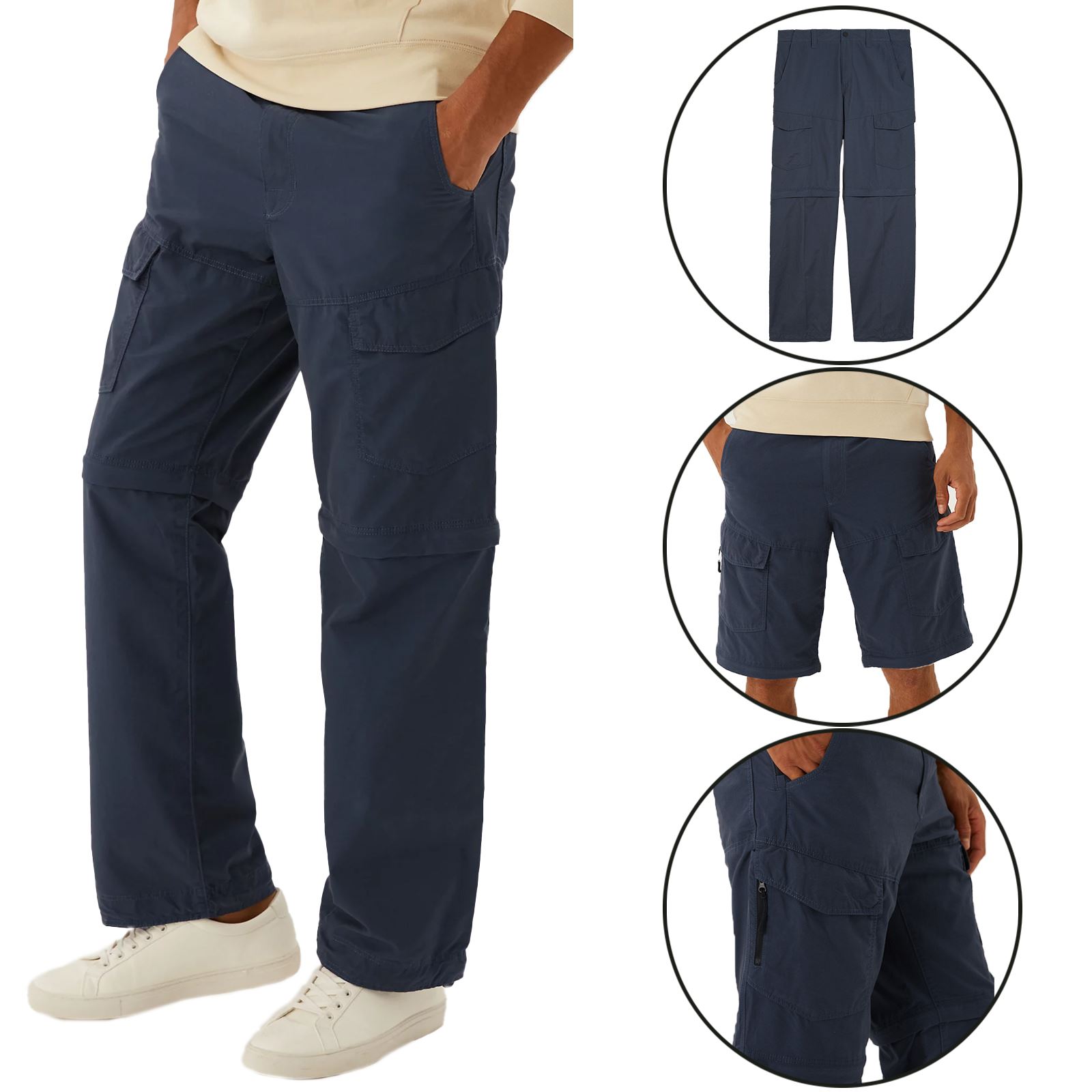 Mens M\u0026S Regular Fit Cargo Trouser 