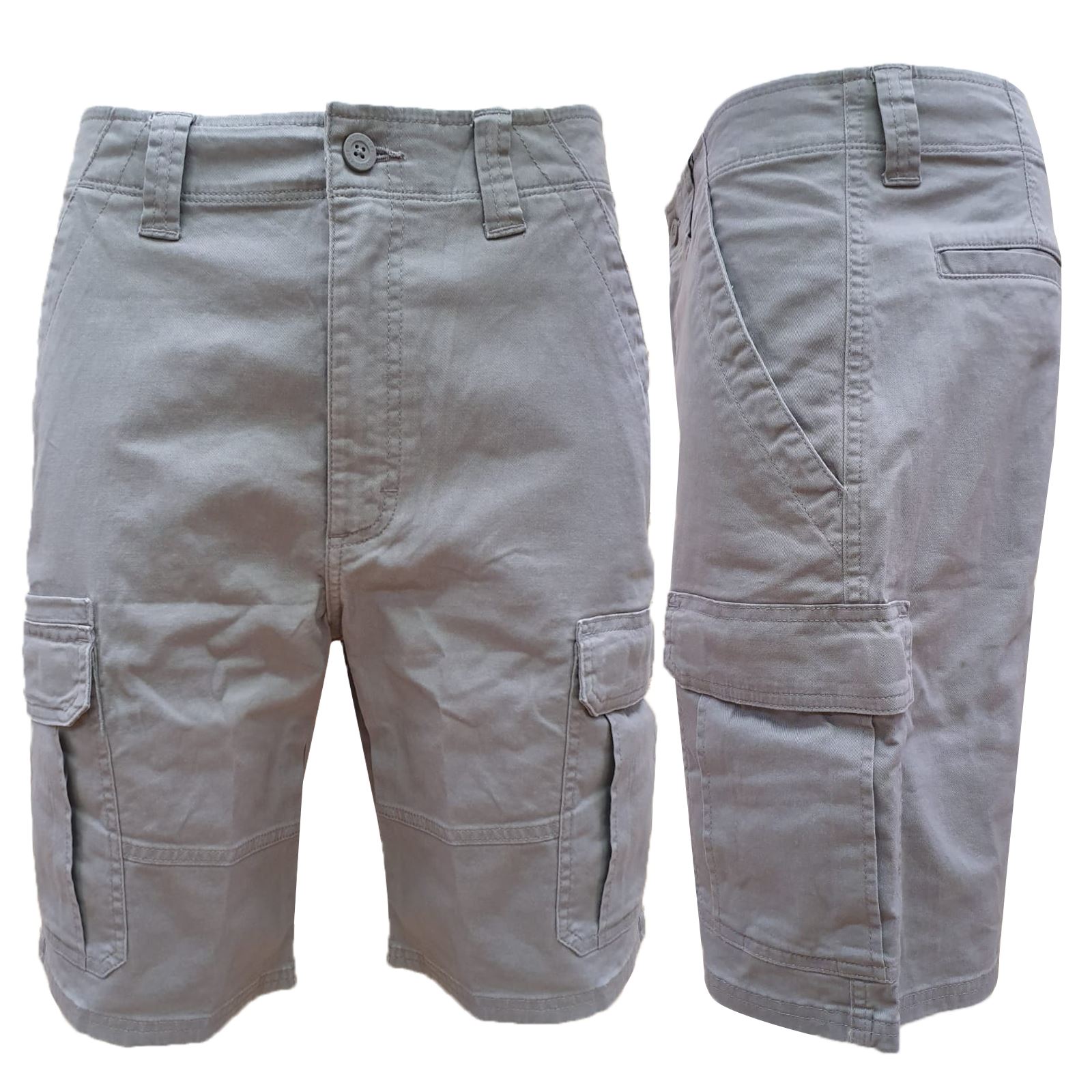 Men Hiker Cotton Cargo Combat Chino Shorts Relaxed Camo Half Pant 30-54 - Picture 4 of 27