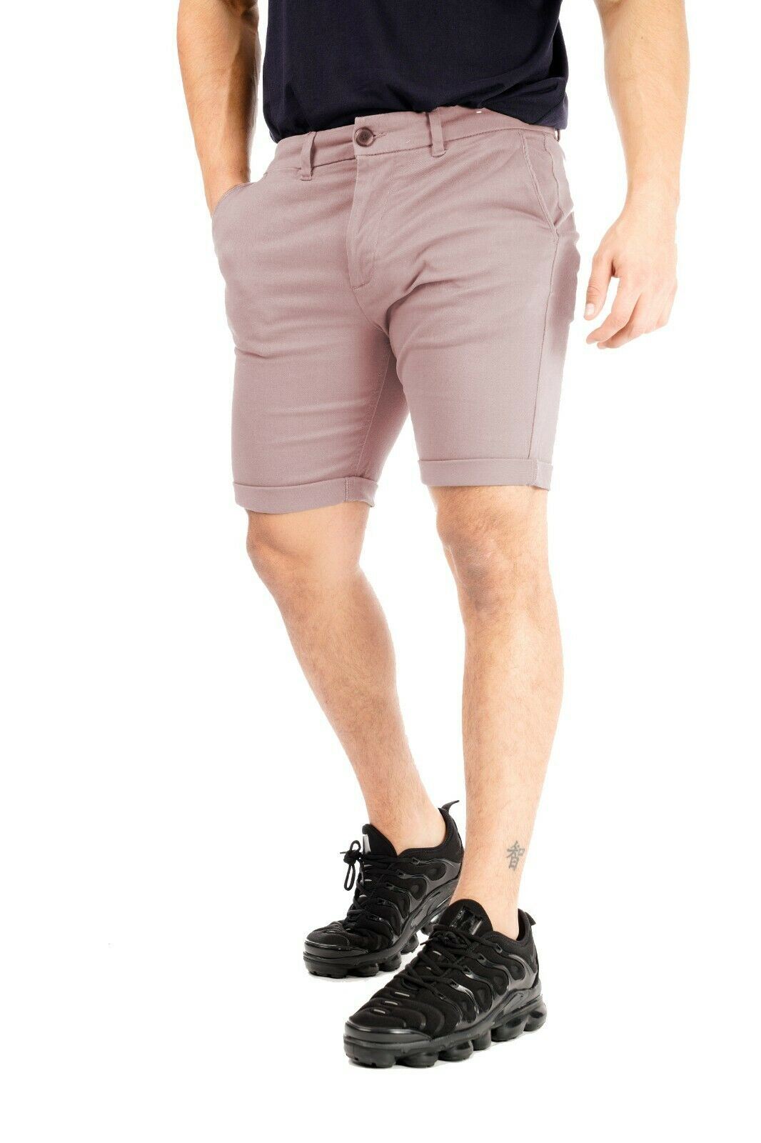 Mens Slim Fit Stretch Chino Shorts 
