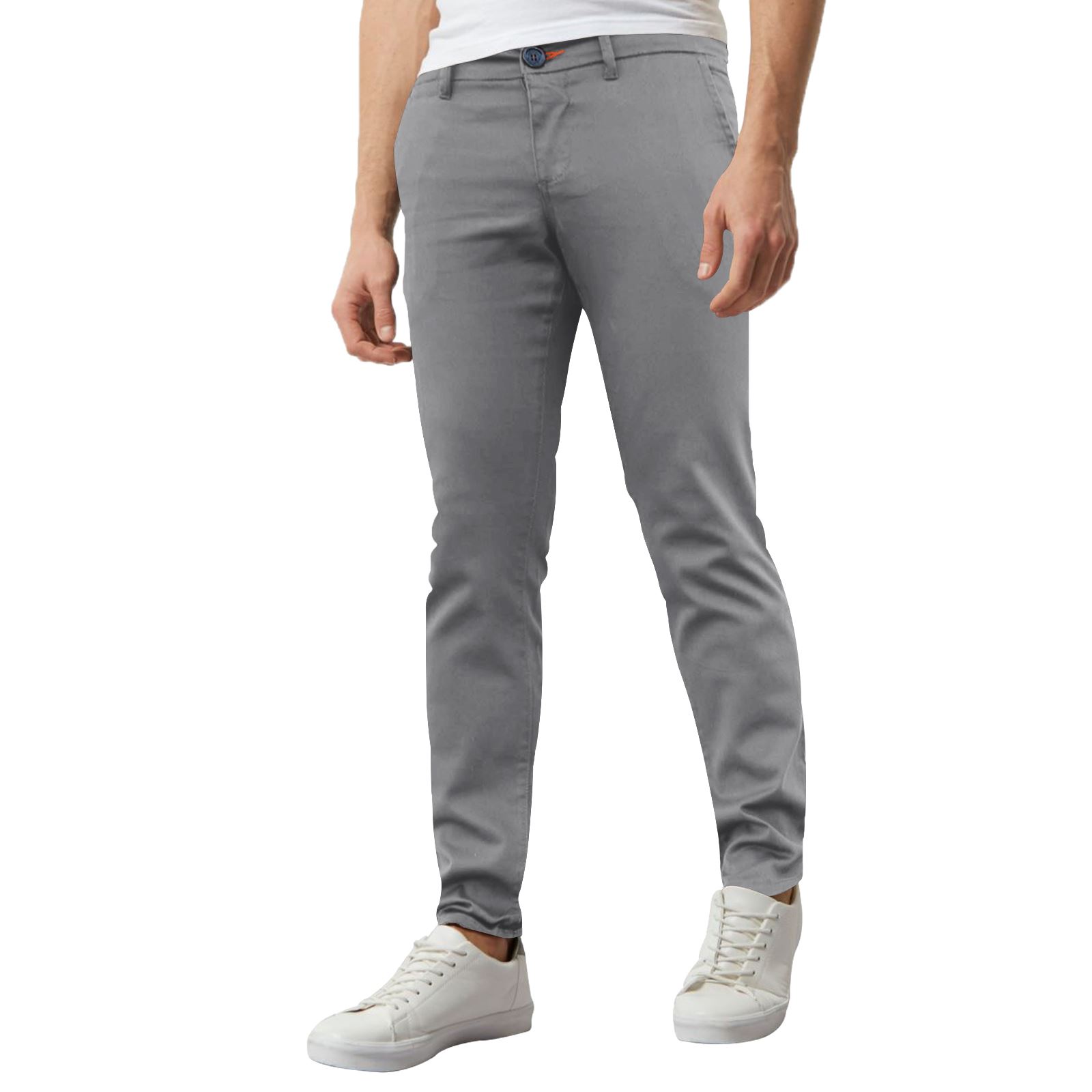 grey slim fit chino trousers