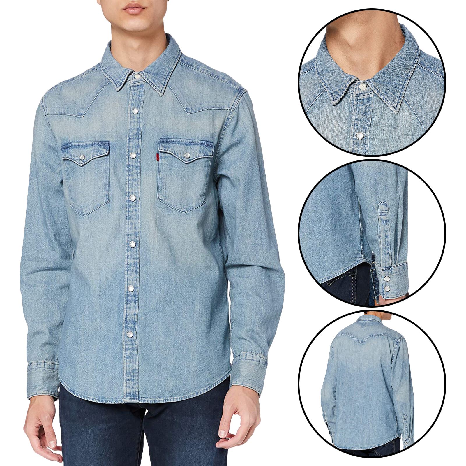 Levi's Mens Barstow Denim Shirt Vintage 