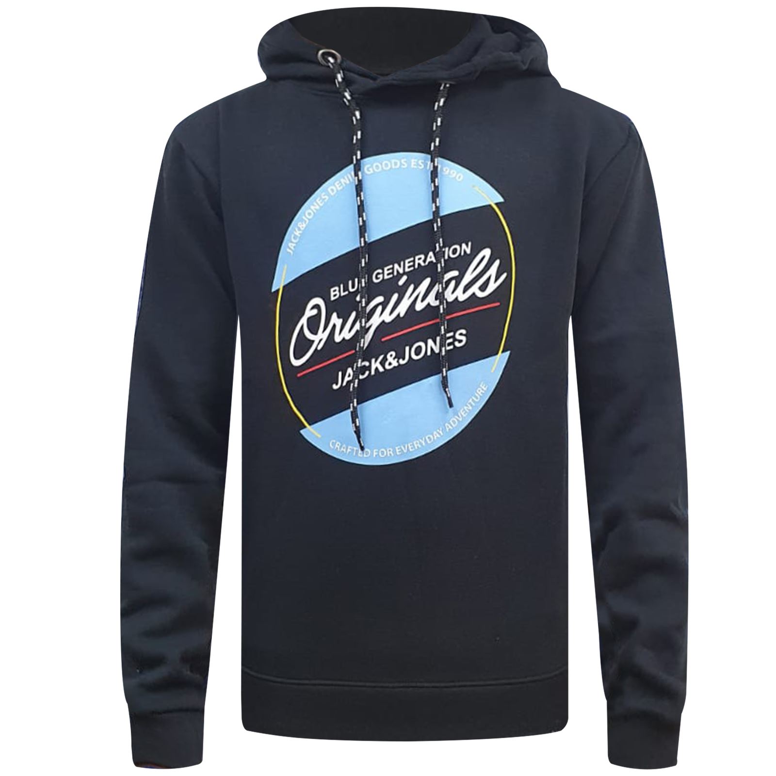 Jack & Jones Original Mens Hoodie Printed Hooded Sweatshirt Pullover