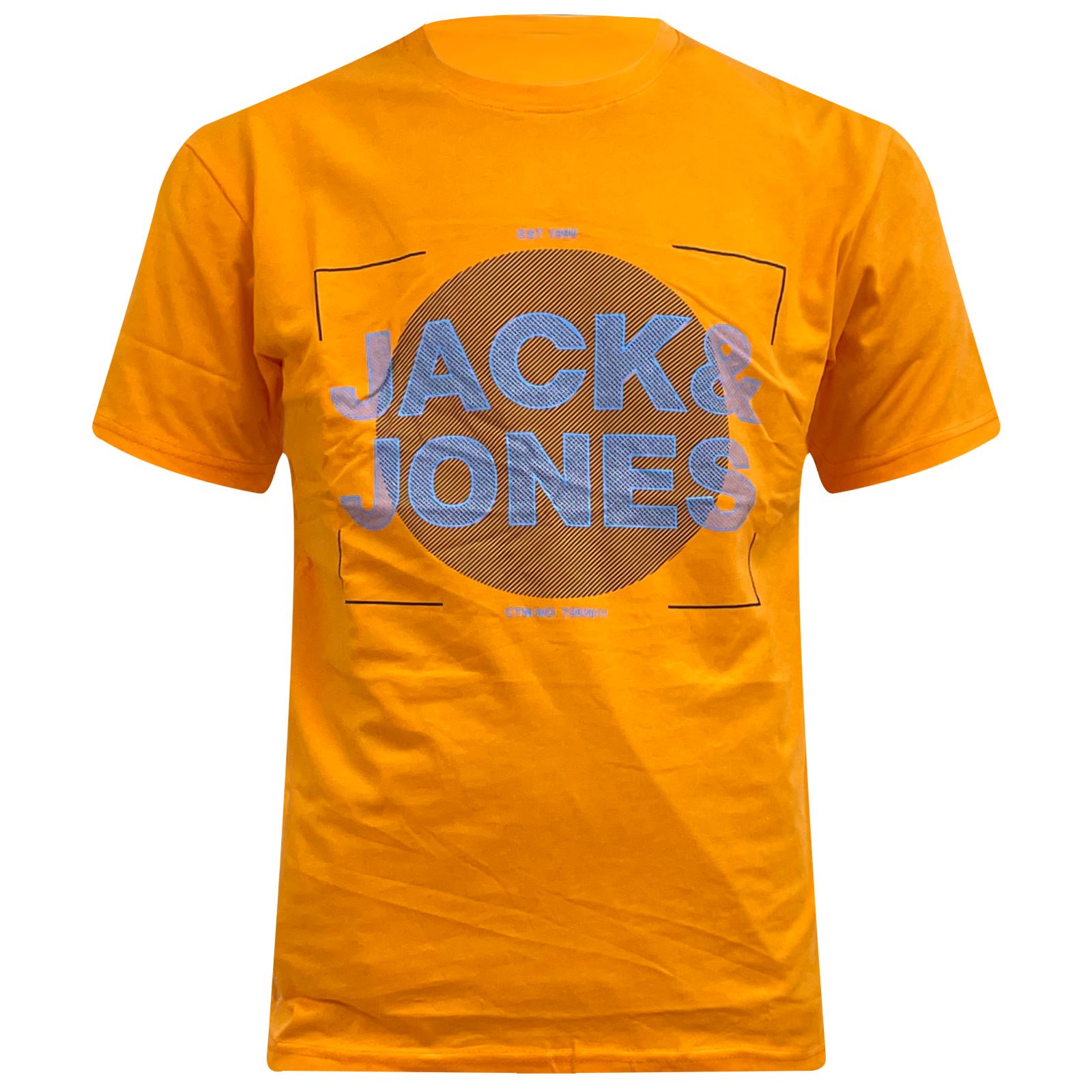 Mens Jack Jones TShirt Crew Neck Printed Short Sleeve Shirt Casual Top