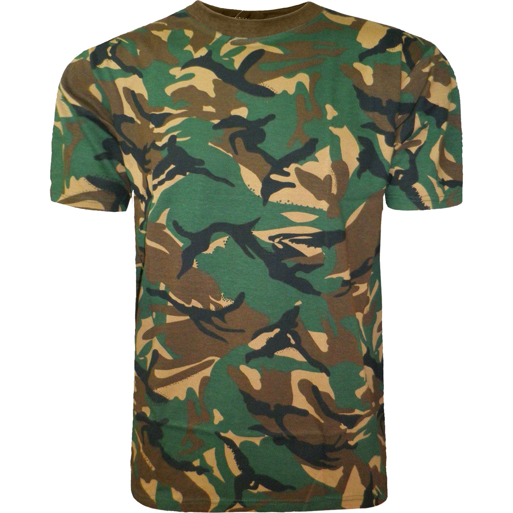 New Mens Military Camouflage Camo T 