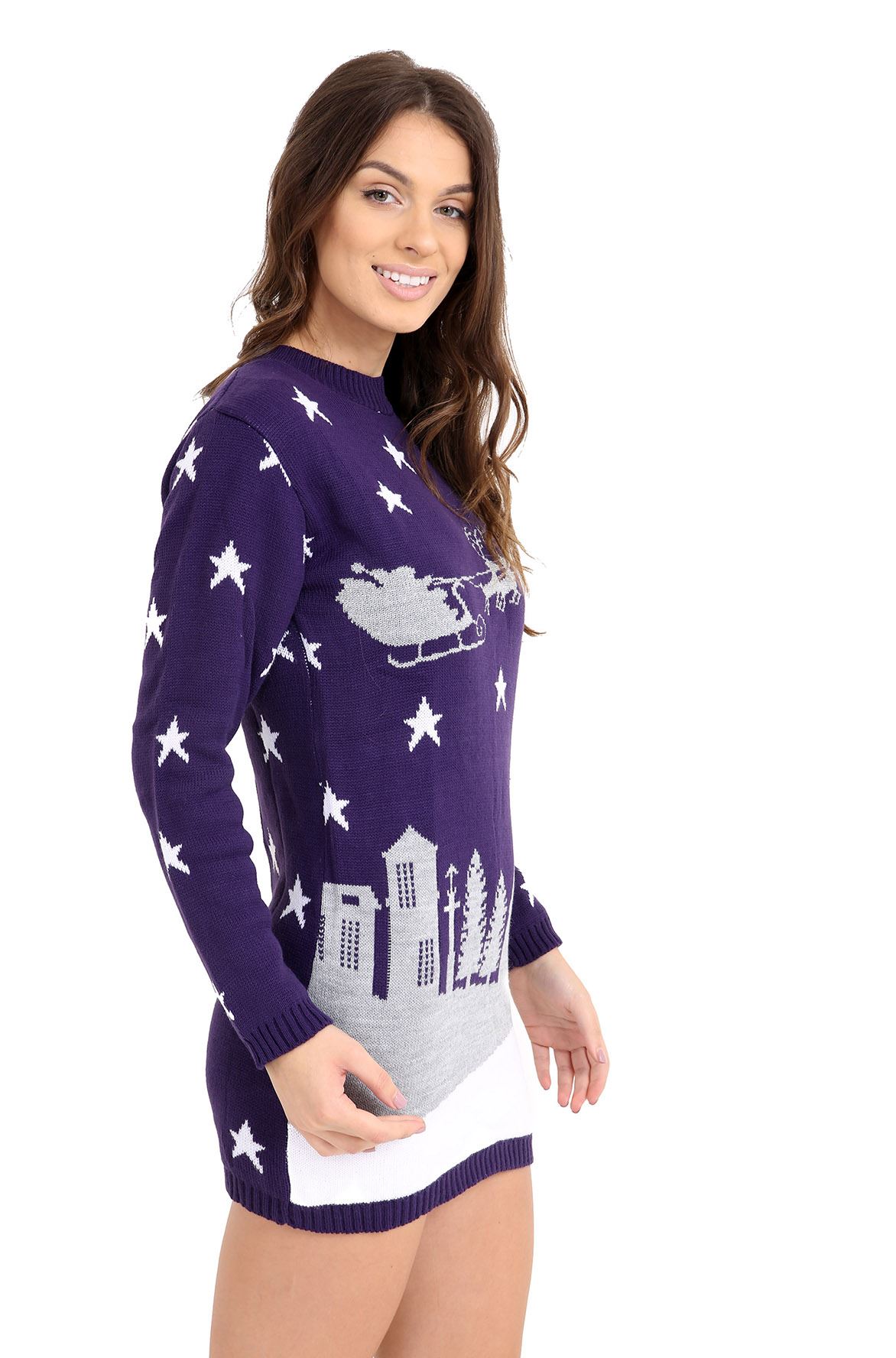 cold shoulder xmas jumper