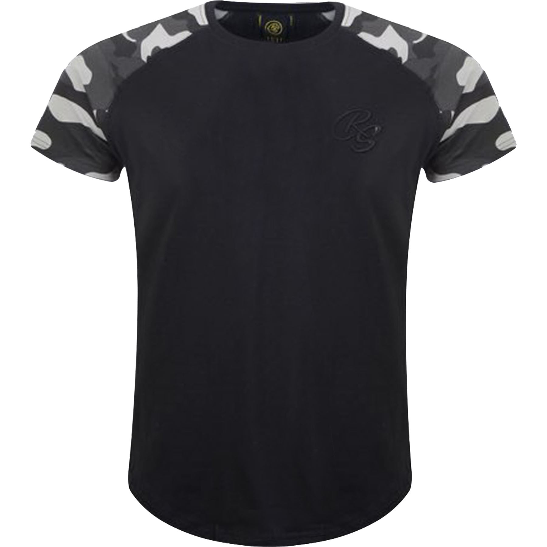 New Mens Crosshatch T-Shirt Summer Contrast Fade Top 2 Tone Tee Short Sleeved