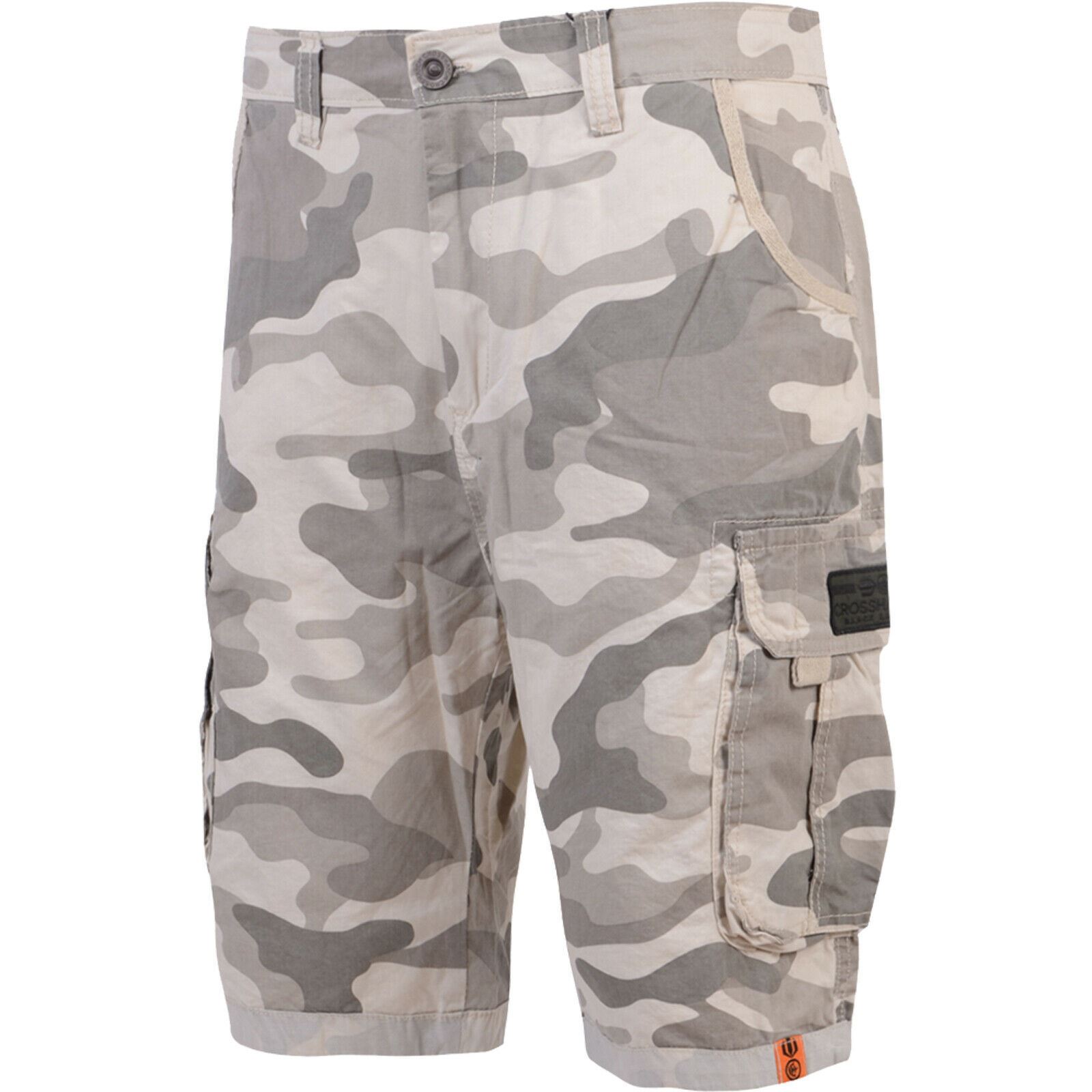 Crosshatch Men/'s Shorts Ryehill Camo Combat Shorts Camouflage Army Bermuda