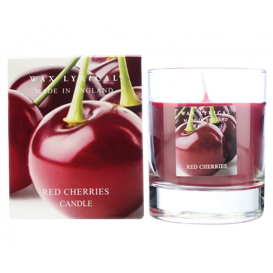 Wax Lyrical Red Cherries Candle Glass eBay
