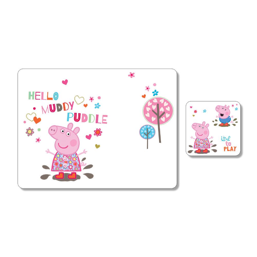 Portmeirion Peppa Pig Children's Placemat and Coaster Set 749151578371