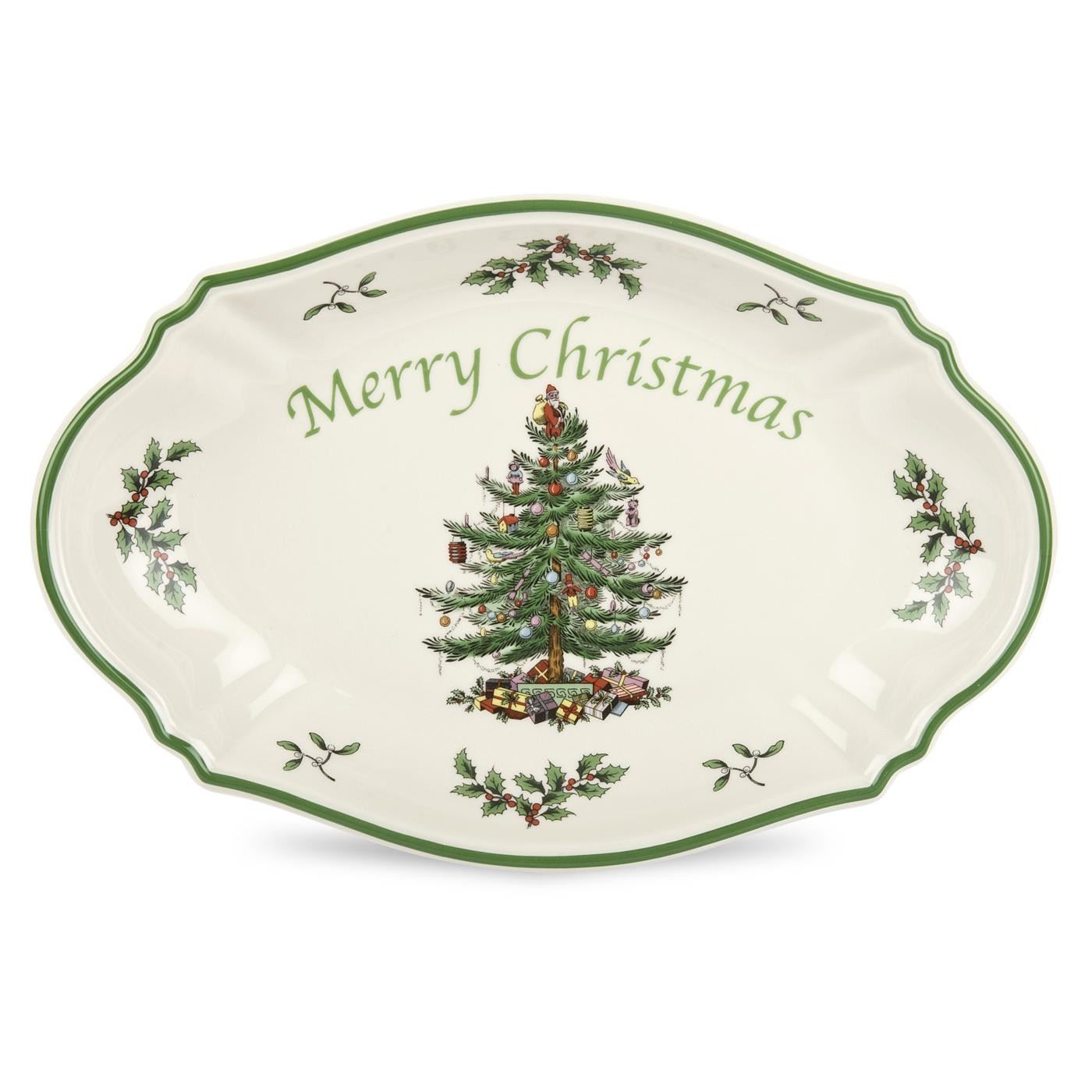 Spode Christmas Tree Merry Christmas Tray 28cm eBay