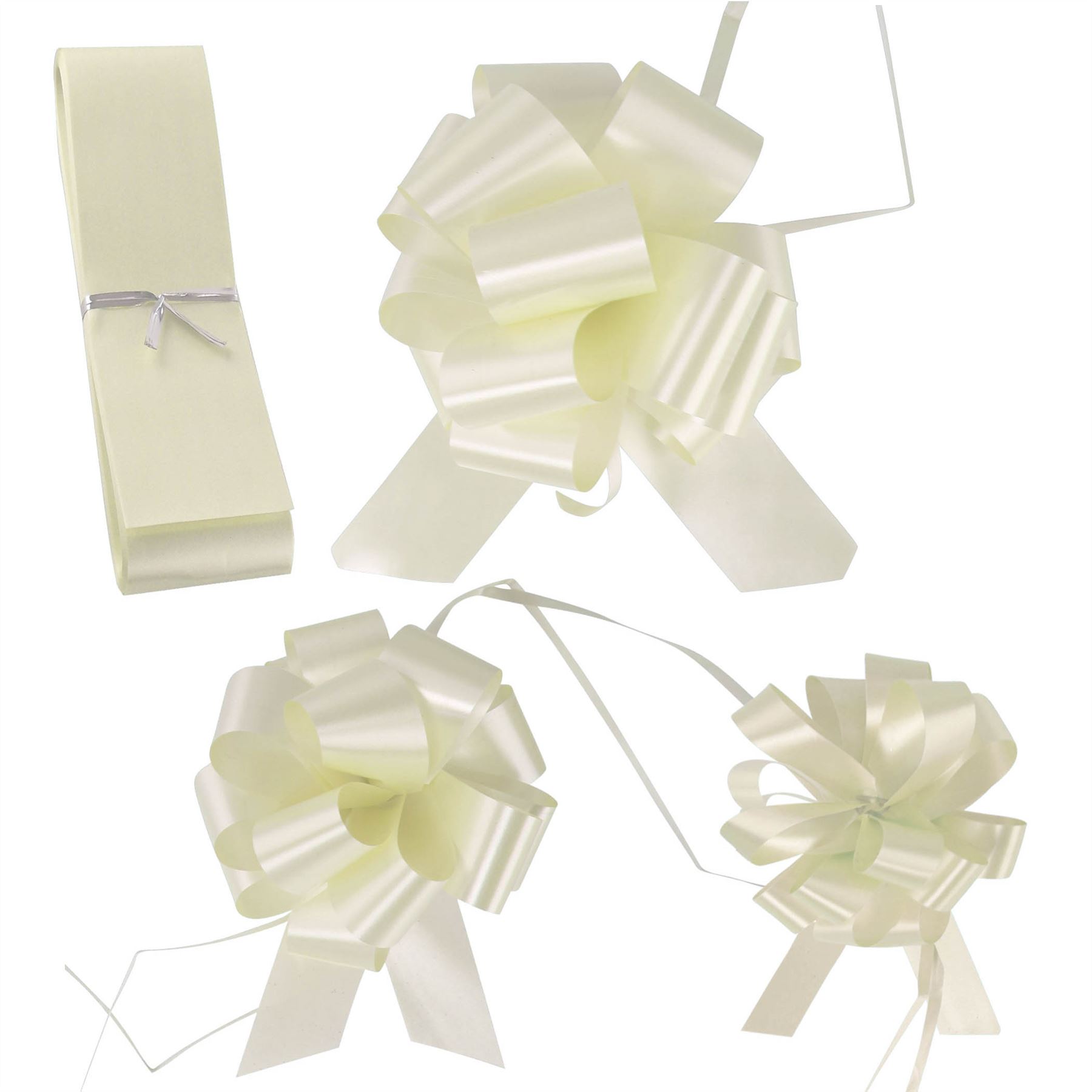 20x PP Pull Bows - 18mm, 30mm or 50mm Size - Florist Pullbows Ribbon Car - Picture 36 of 96