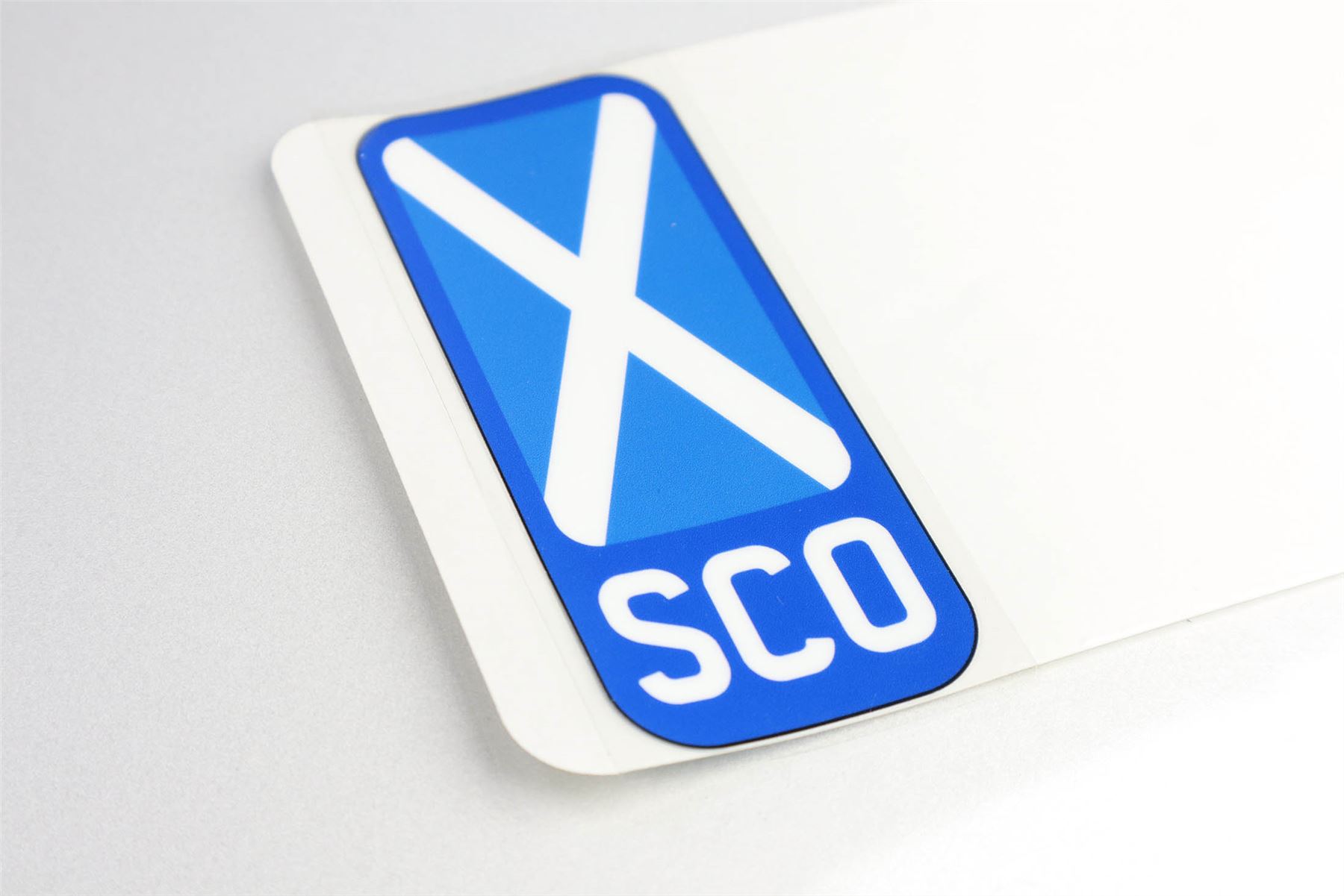 Blue 2D Number Plate Flag Side Badges - Wholesale Sticker Side - Picture 4 of 5