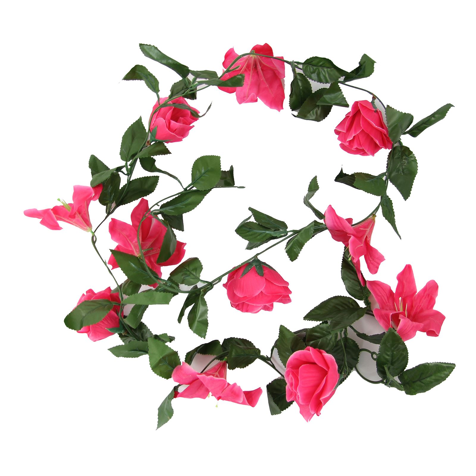 Rose and Lily Flower Garland! Artificial Fake Flowers Vine Ivy Trellis - Picture 4 of 24