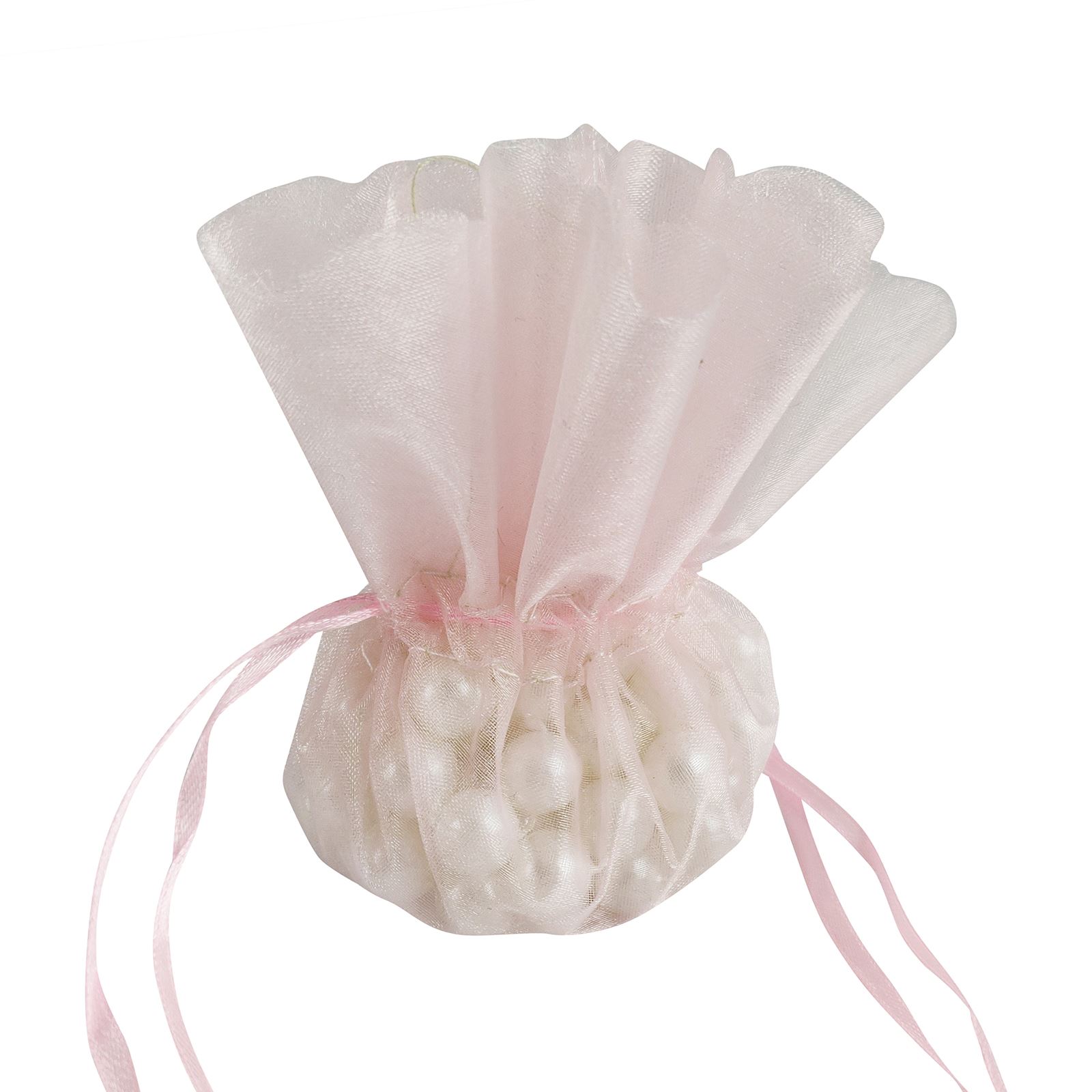 Cordón Flor Top Bolsa Favor - Velo Organza Bolso Boda Dulces - Imagen 8 de 11