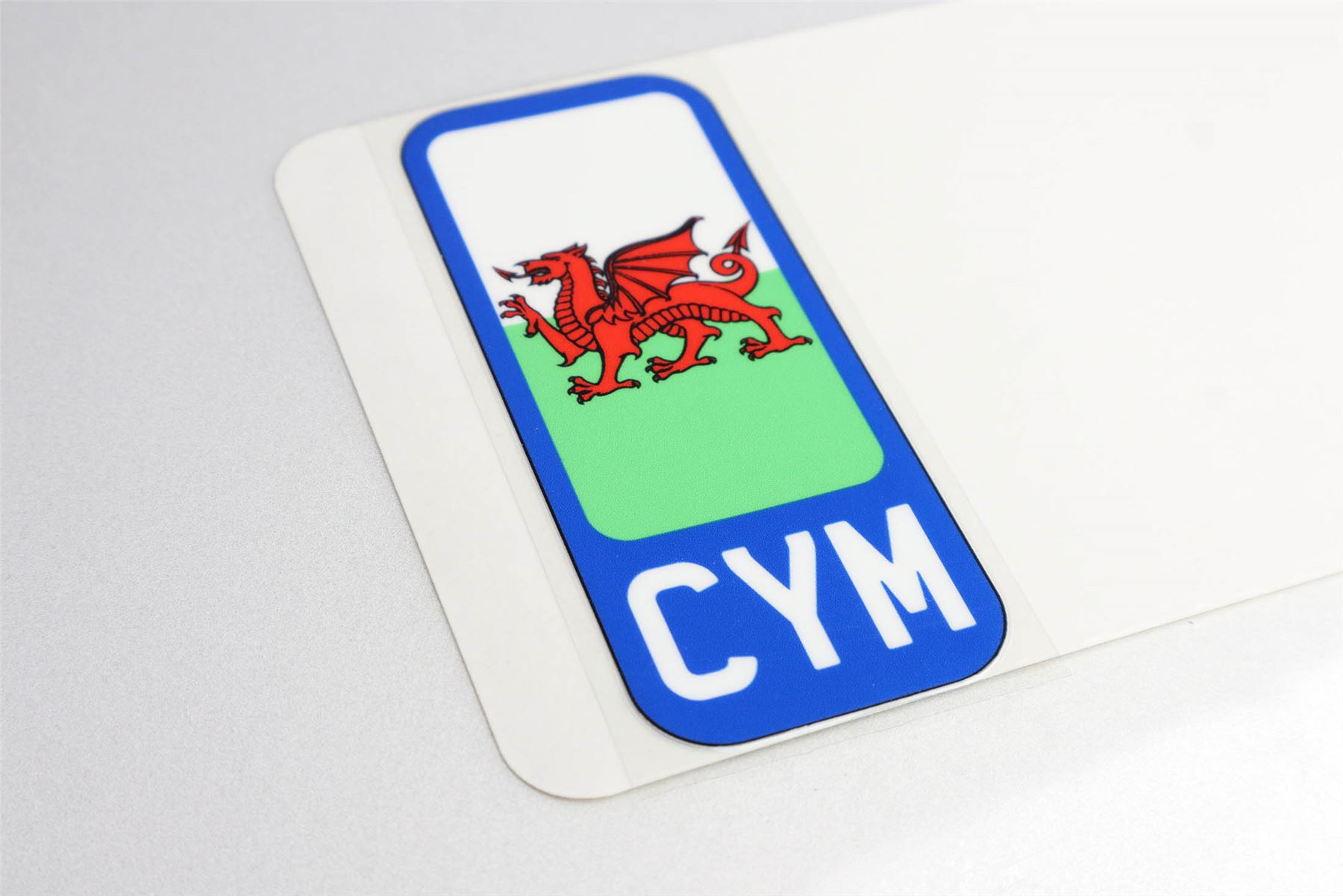 Blue 2D Number Plate Flag Side Badges - Wholesale Sticker Side - Picture 2 of 5